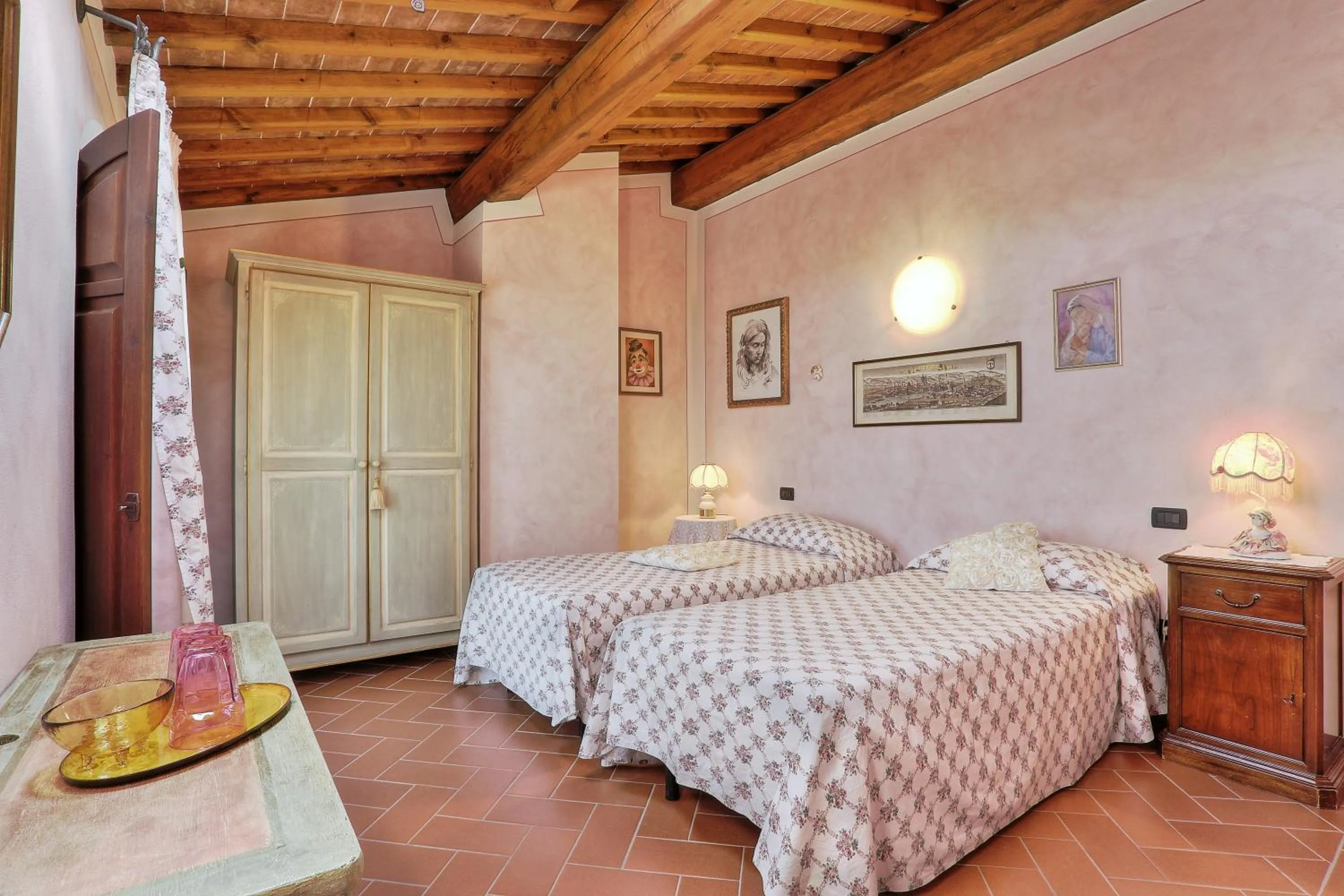 Bedroom, Bed in Villa Antica Sosta Renai