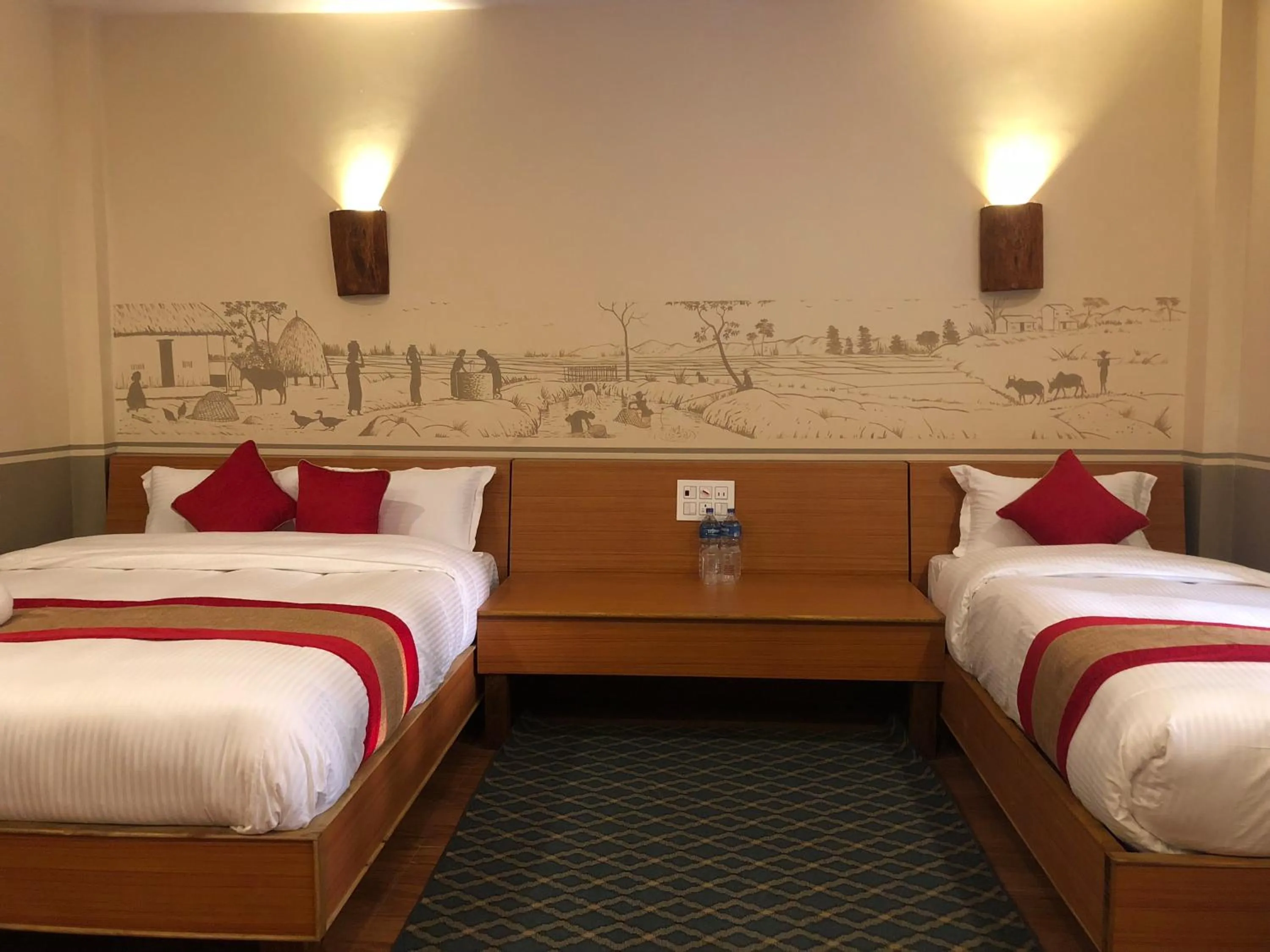 Bedroom, Bed in Jungle Safari Resort