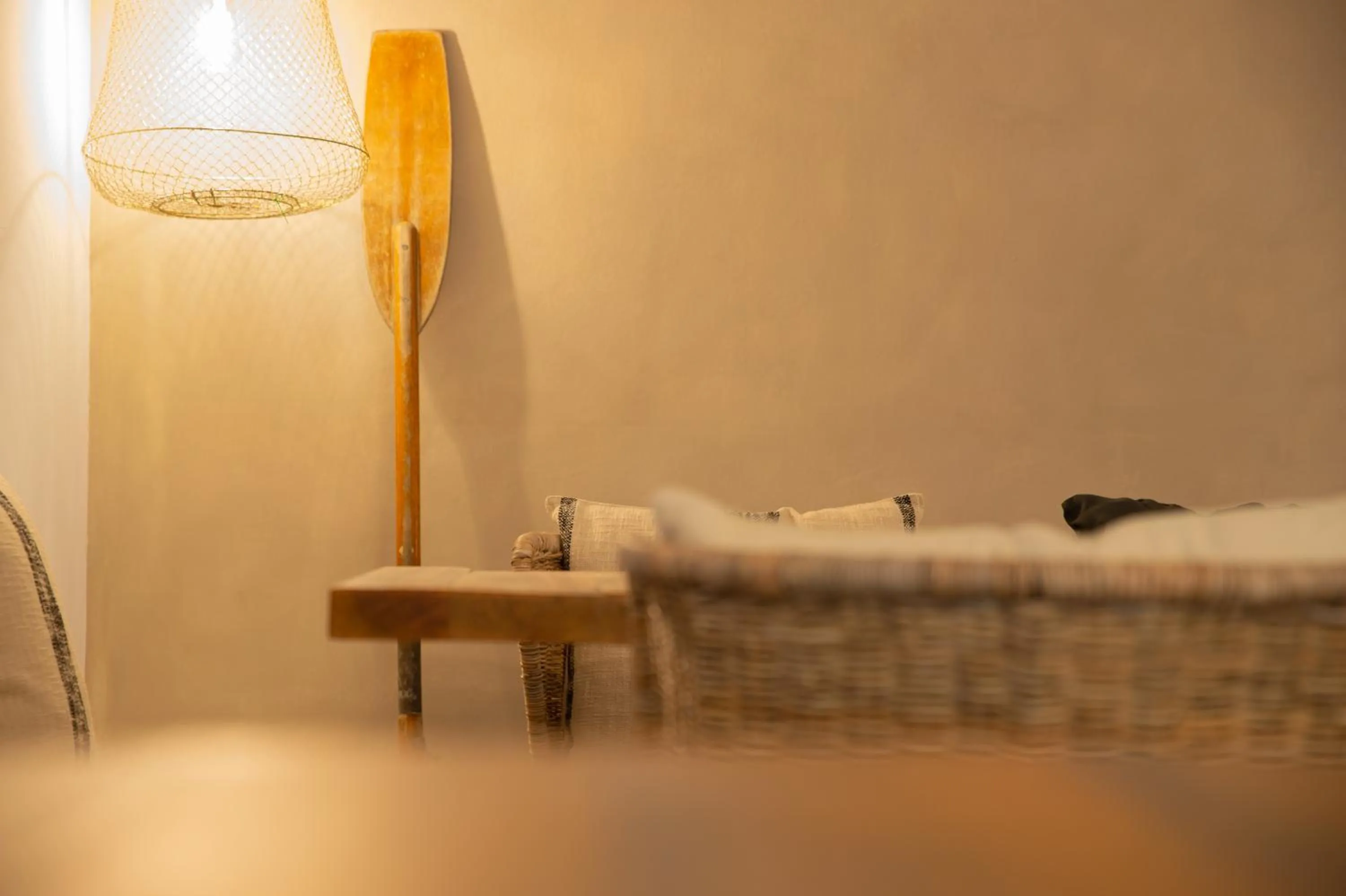 Decorative detail, Bed in Hostal Es Niu de Tamariu