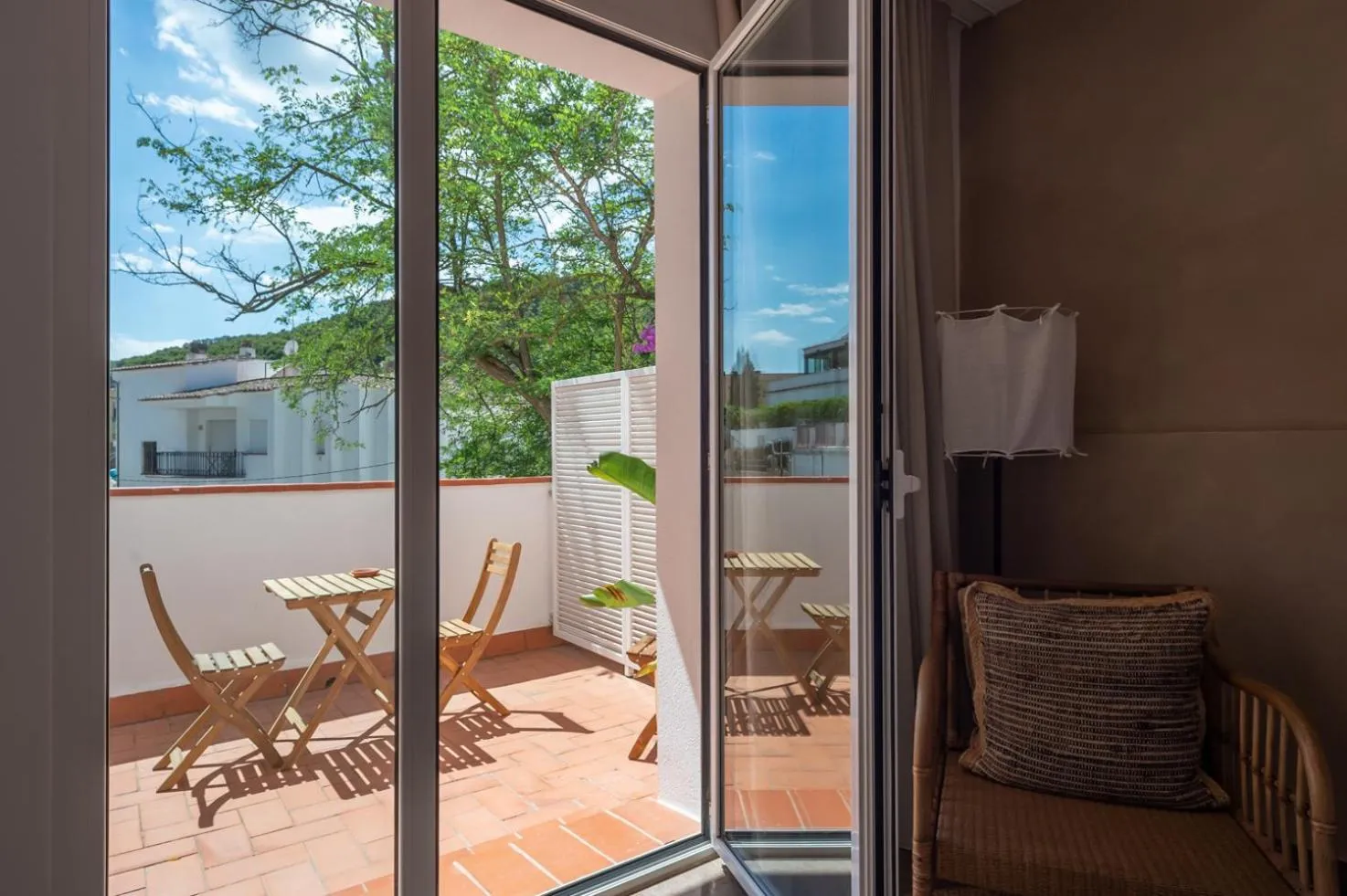 Balcony/Terrace in Hostal Es Niu de Tamariu