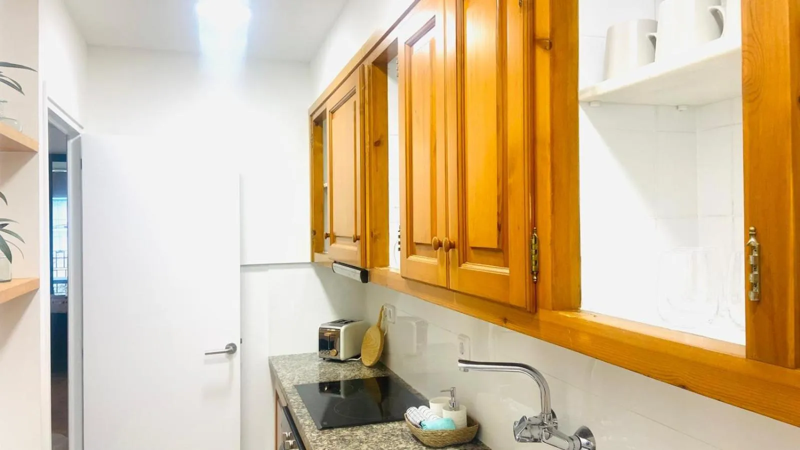 Kitchen or kitchenette in Hostal Es Niu de Tamariu