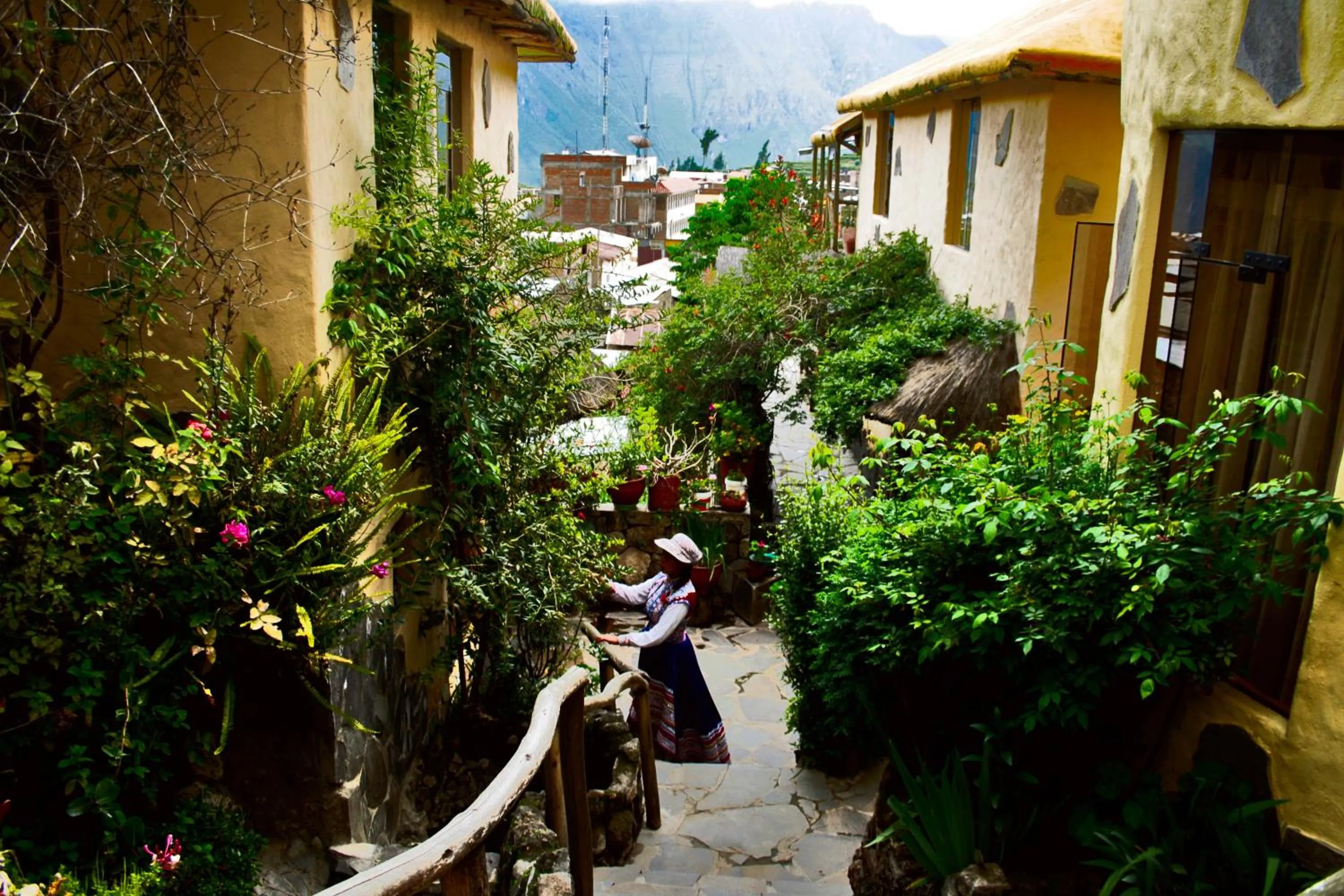 Patio in Hotel Kuntur Wassi