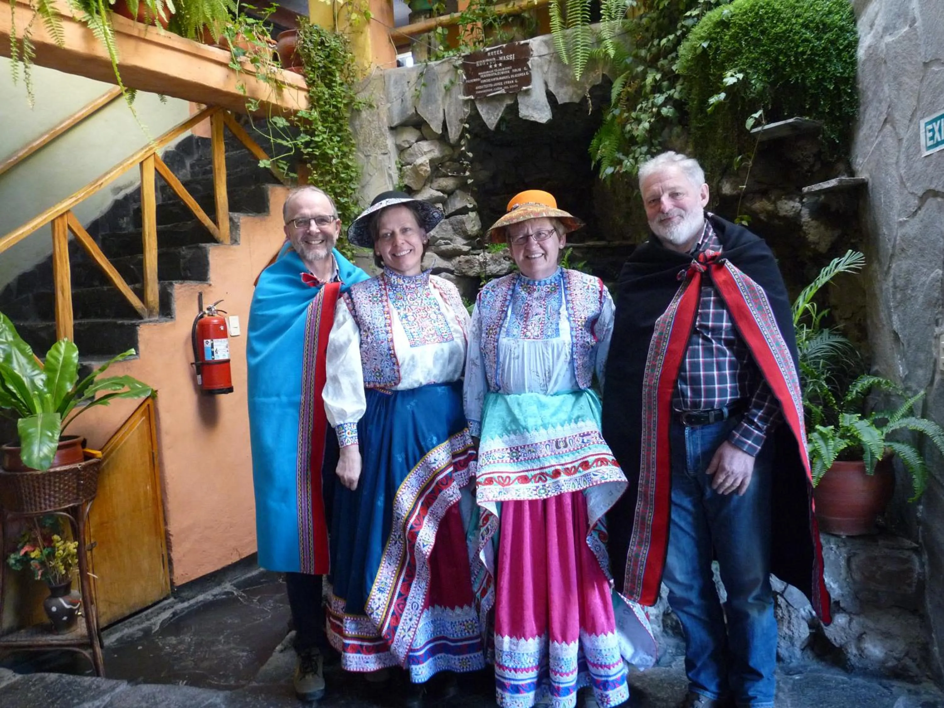 group of guests in Hotel Kuntur Wassi