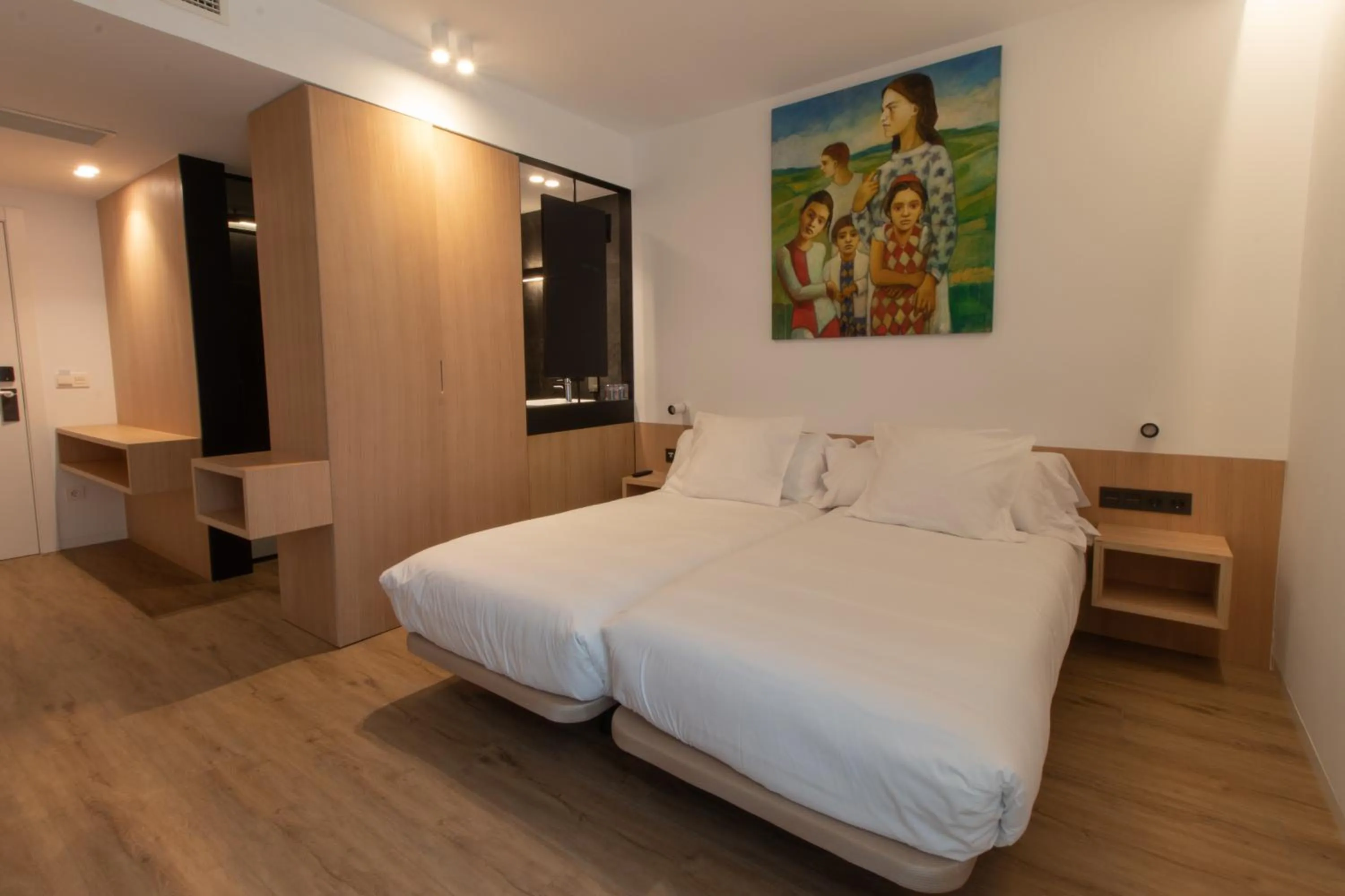 Bed in Hotel Cortabitarte