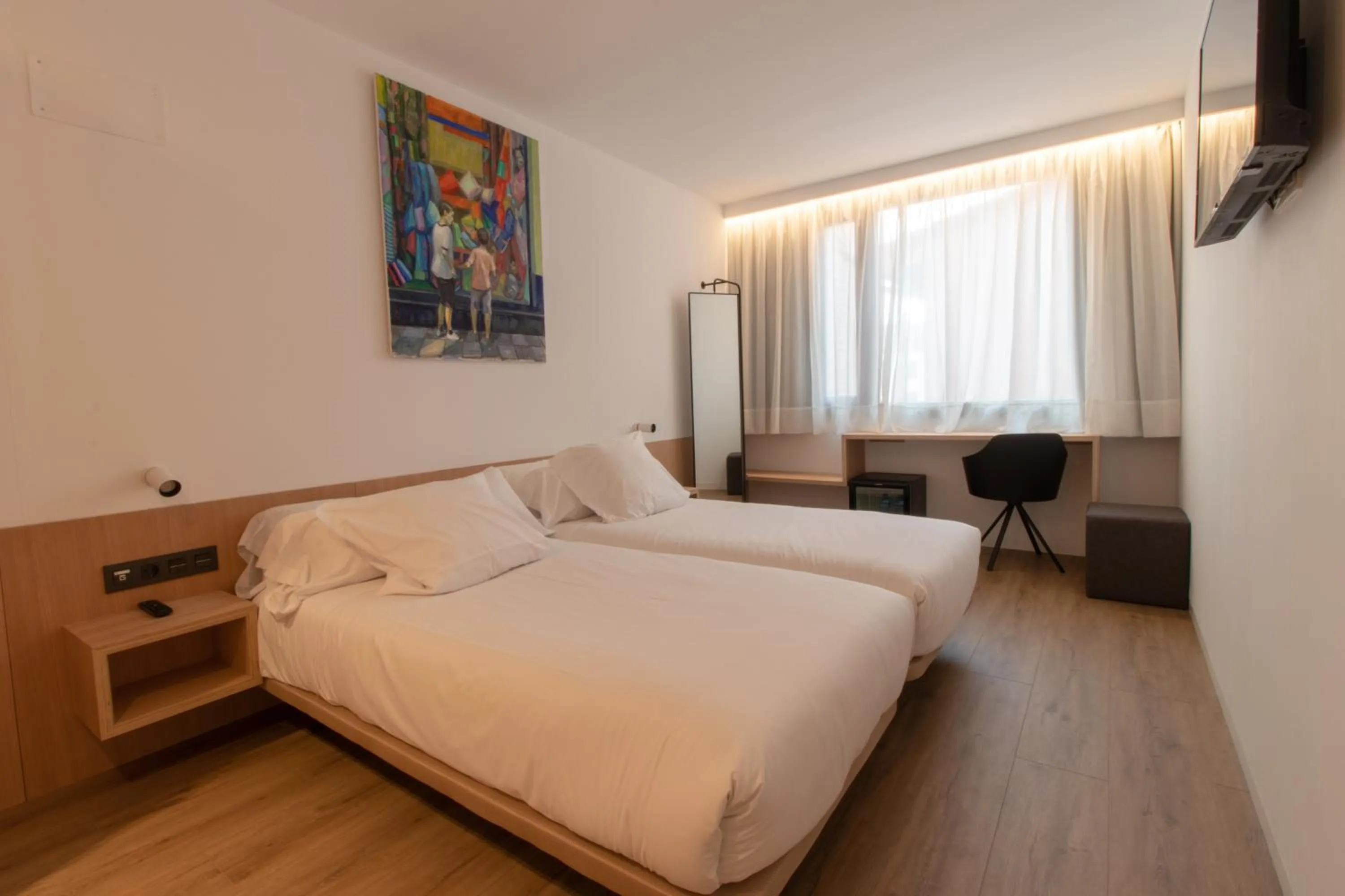 Bed in Hotel Cortabitarte