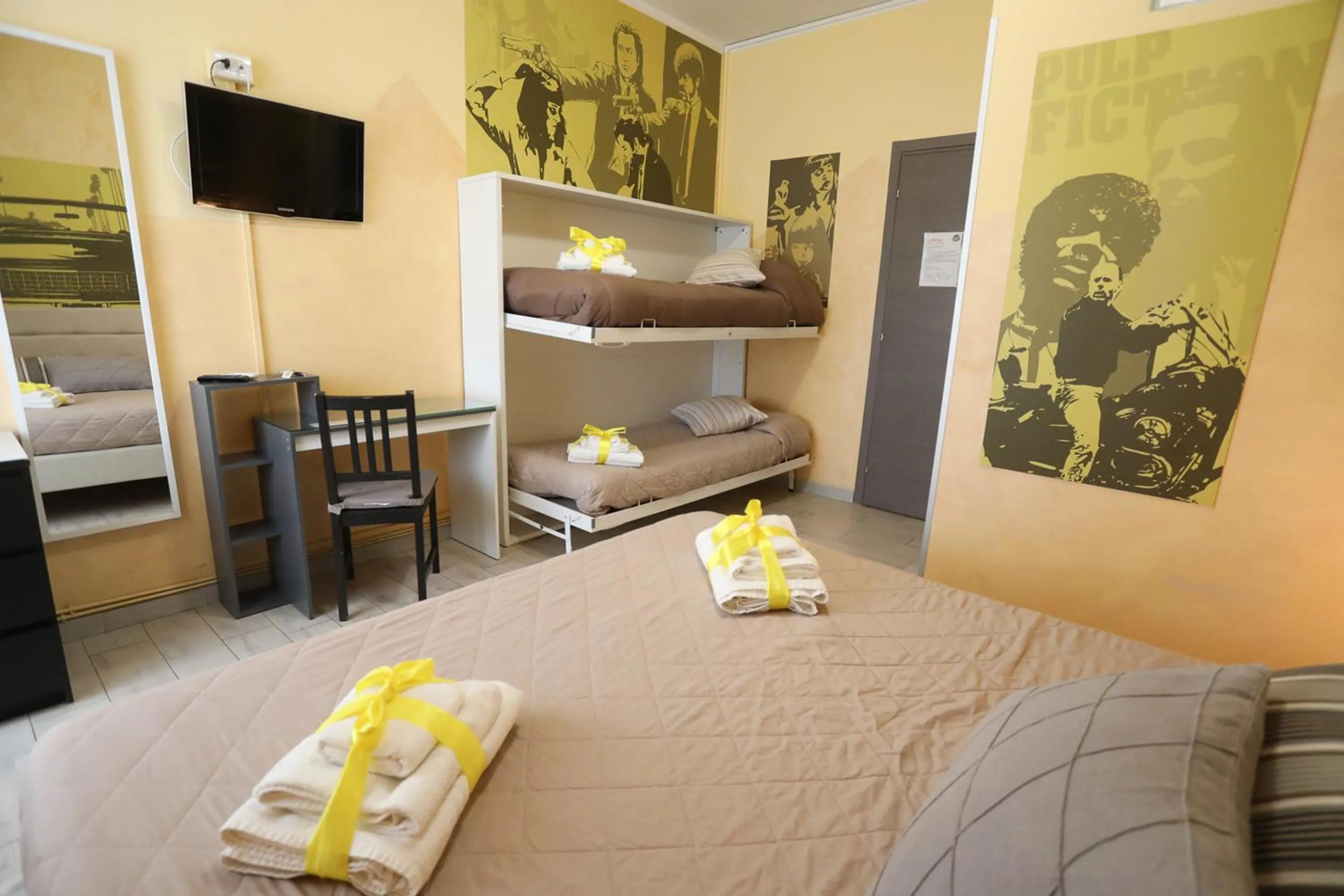 Bed in Movie Home Guesthouse