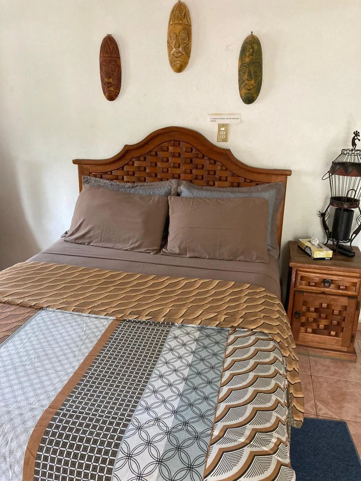 Bed in Hostal Casa Blanca