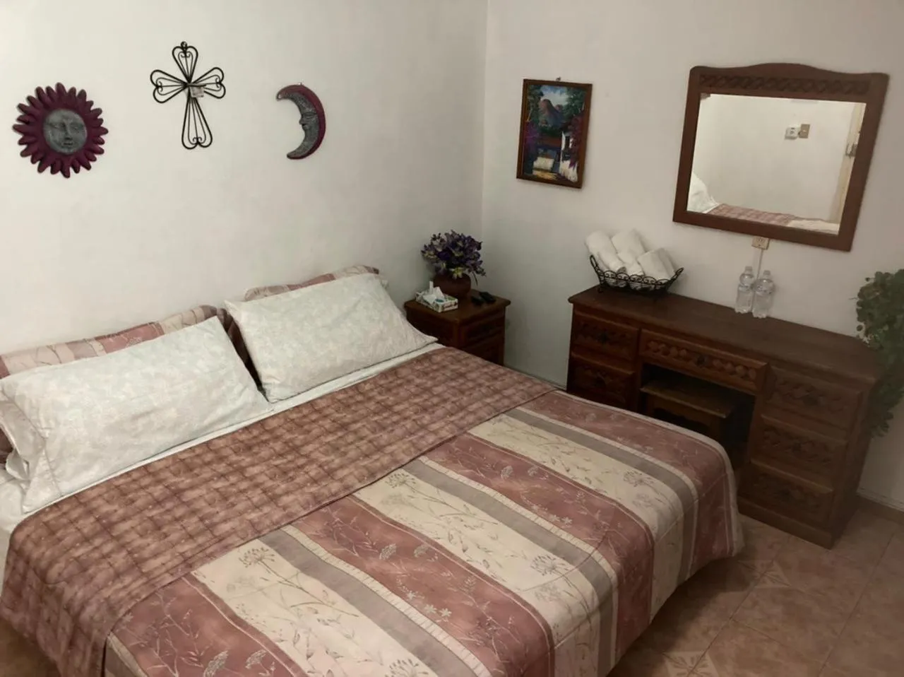Bed in Hostal Casa Blanca