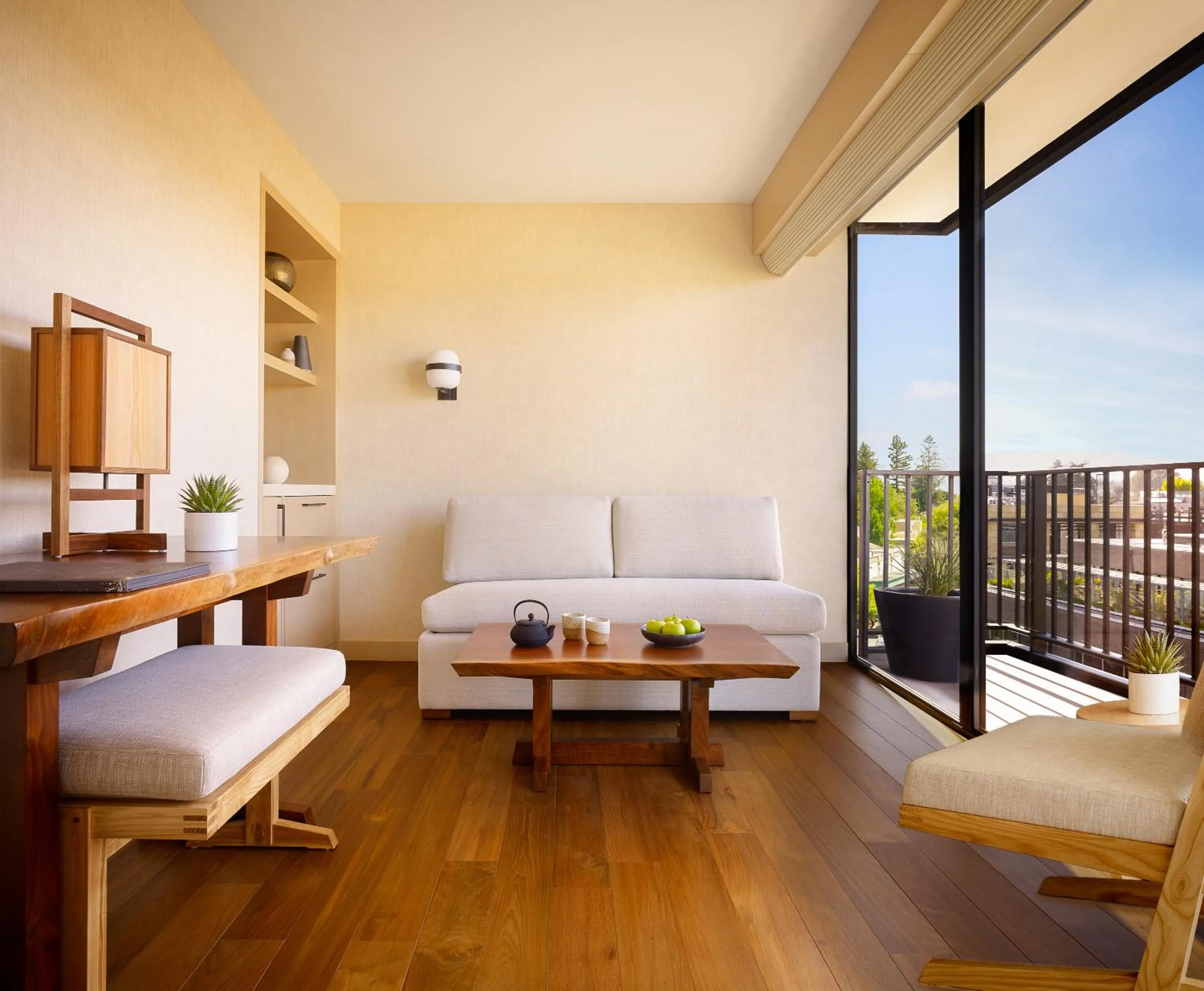 Seating area in Nobu Hotel Palo Alto