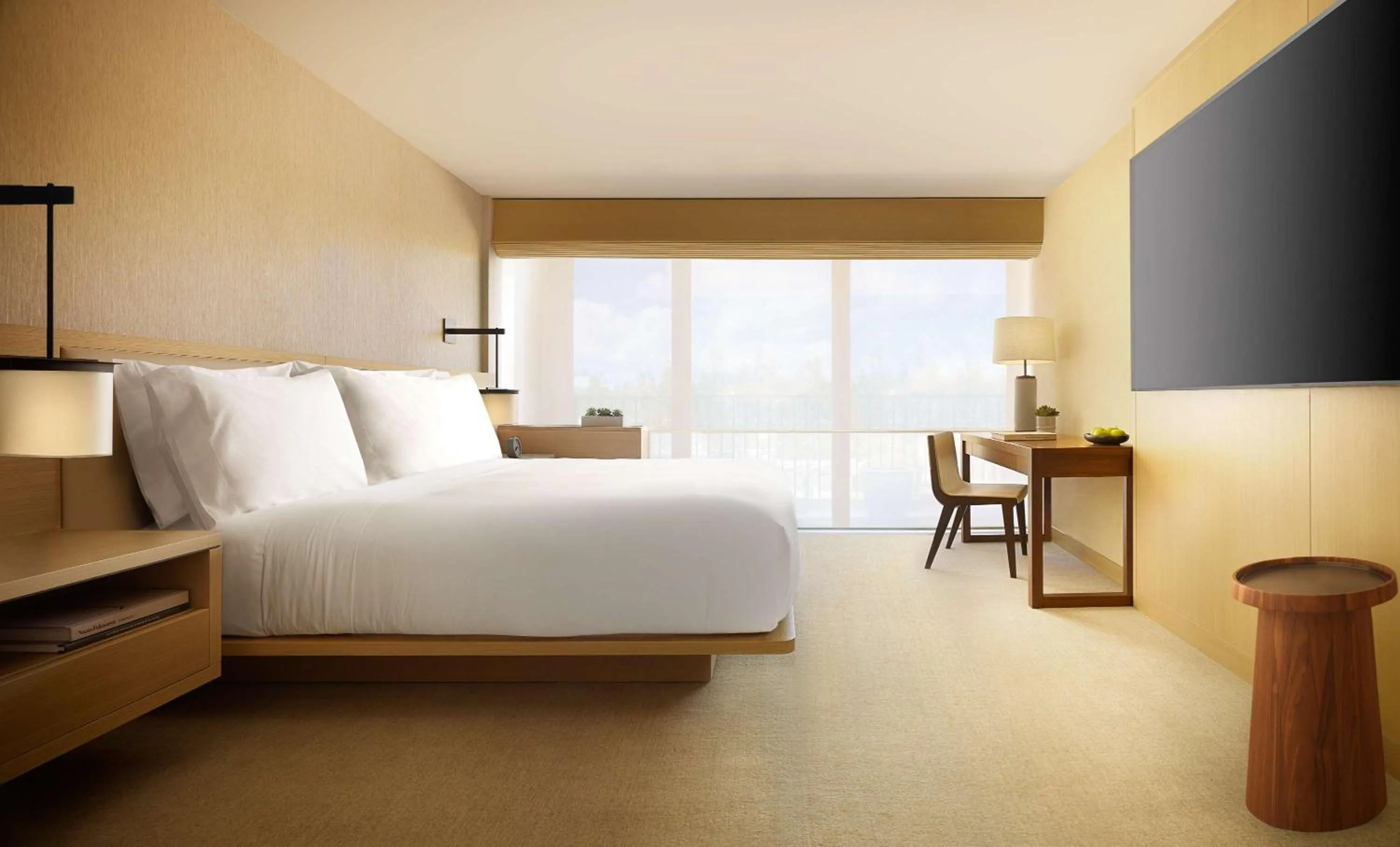 TV and multimedia, Bed in Nobu Hotel Palo Alto