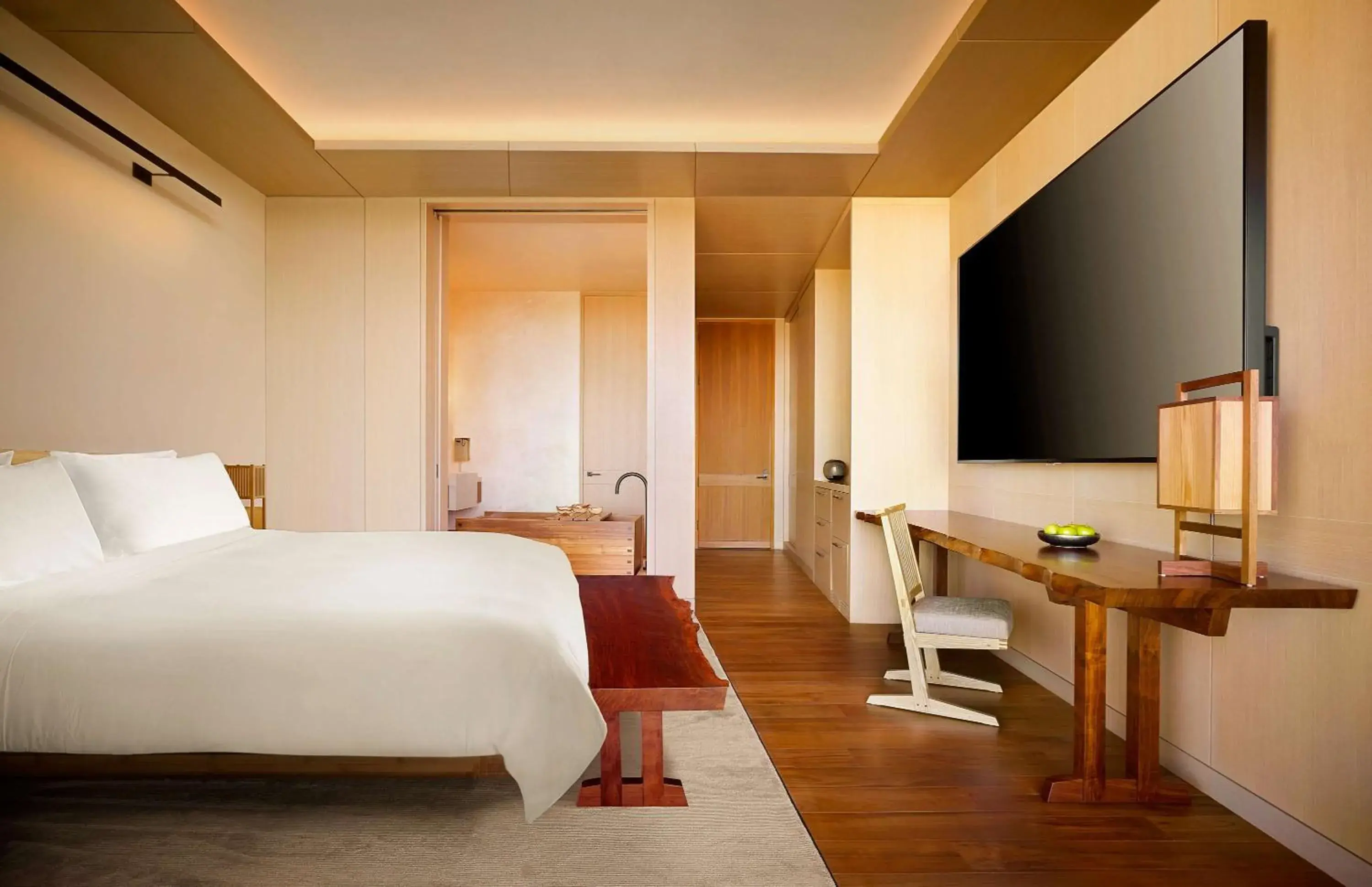 Bedroom, Bed in Nobu Hotel Palo Alto Bedroom, Bed in Nobu Hotel Palo Alto