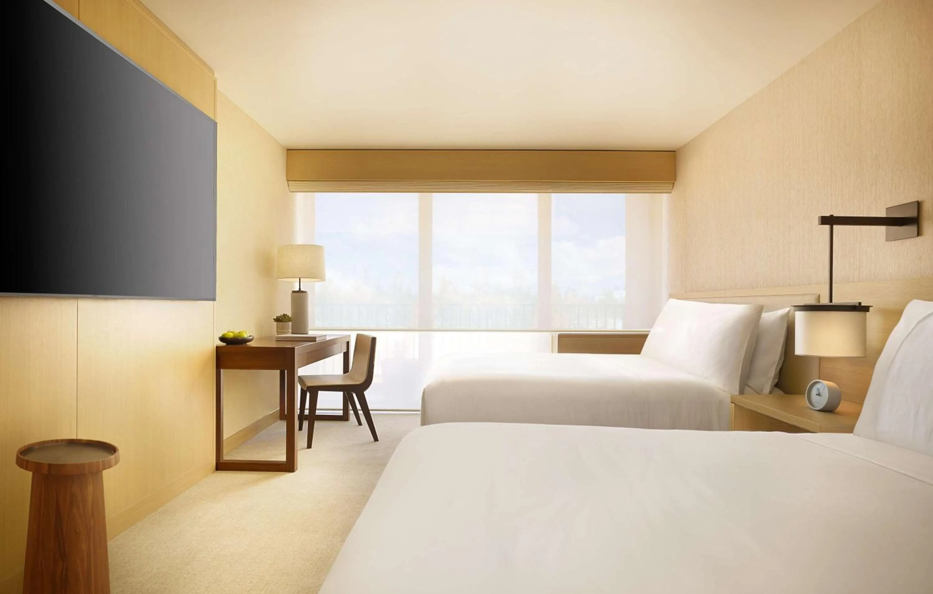 TV and multimedia, Bed in Nobu Hotel Palo Alto