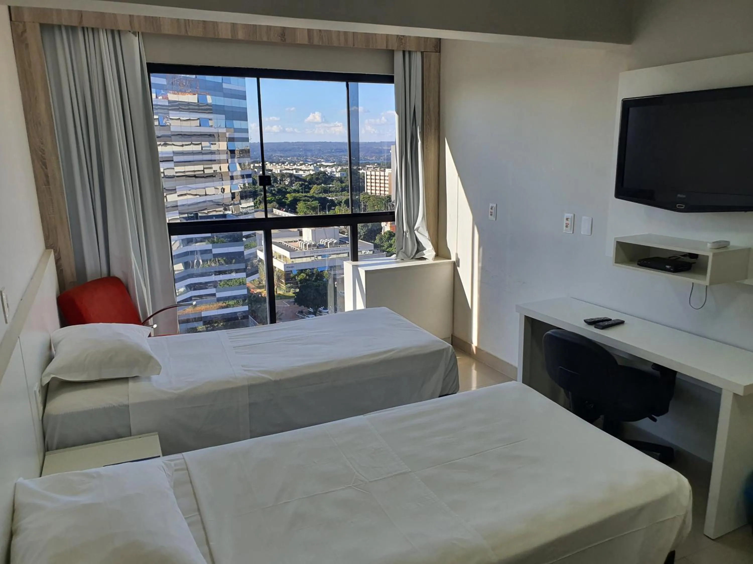 Bedroom, Bed in Brasilia Apart Hotéis