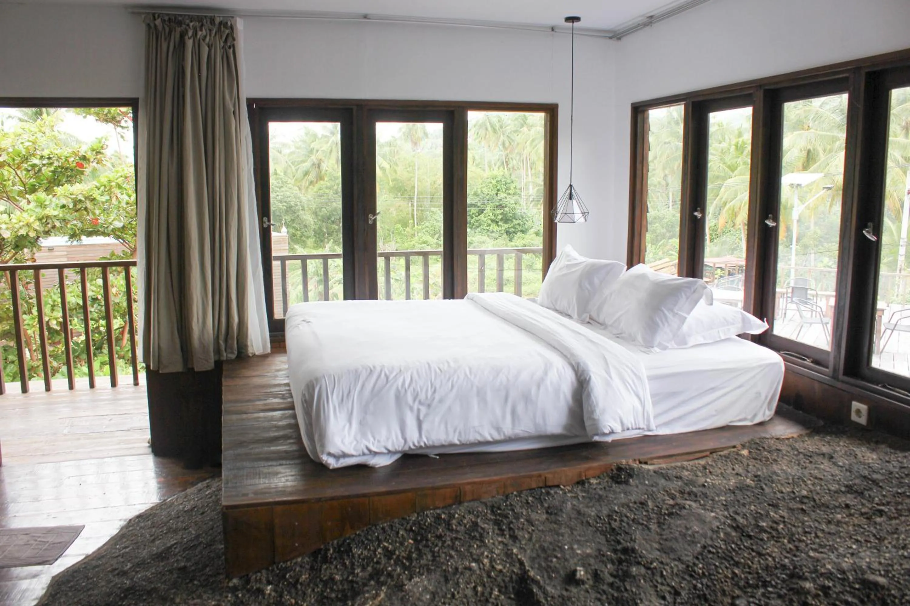 Bed in Natuna Dive Resort