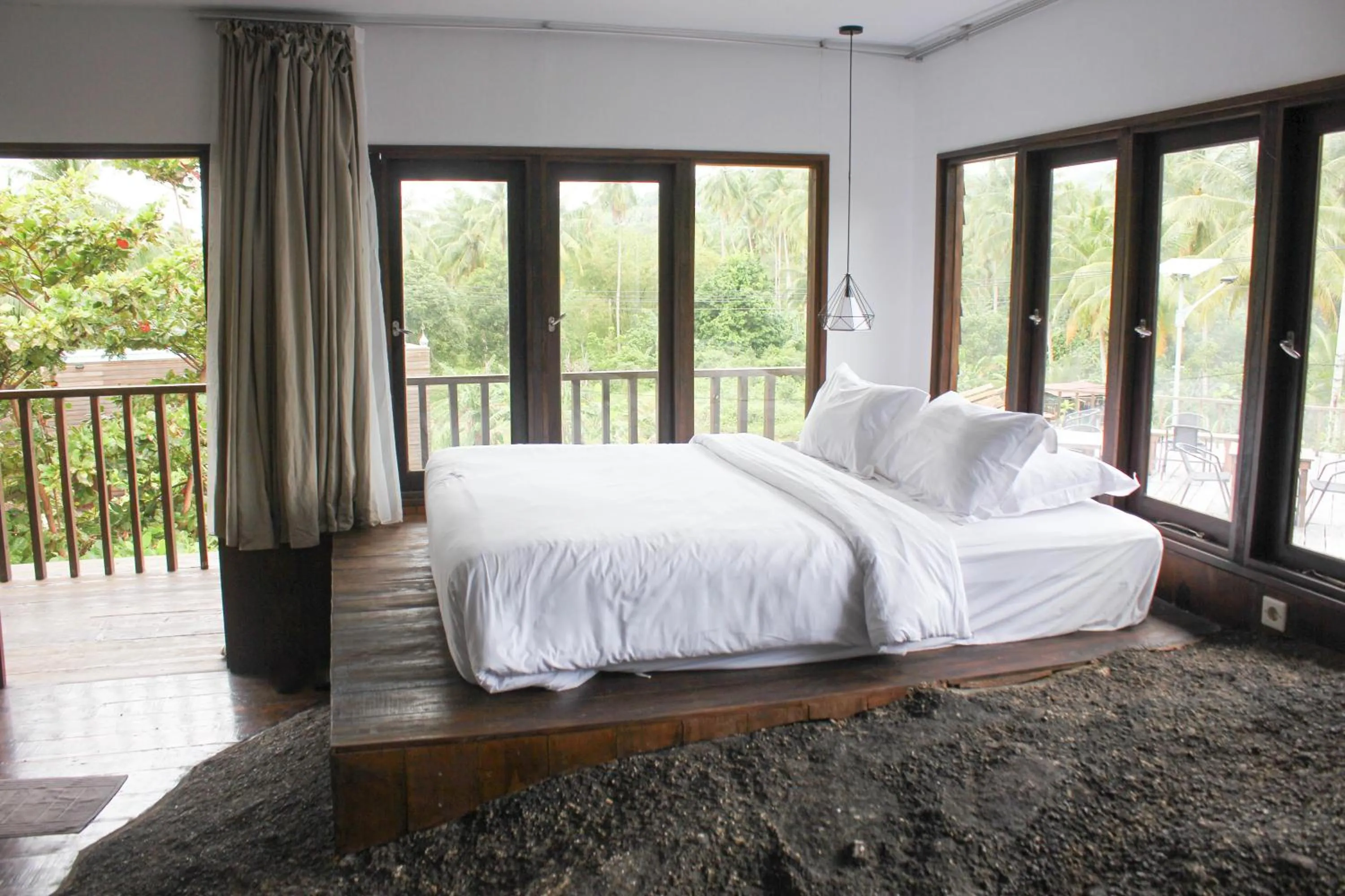 Bed in Natuna Dive Resort