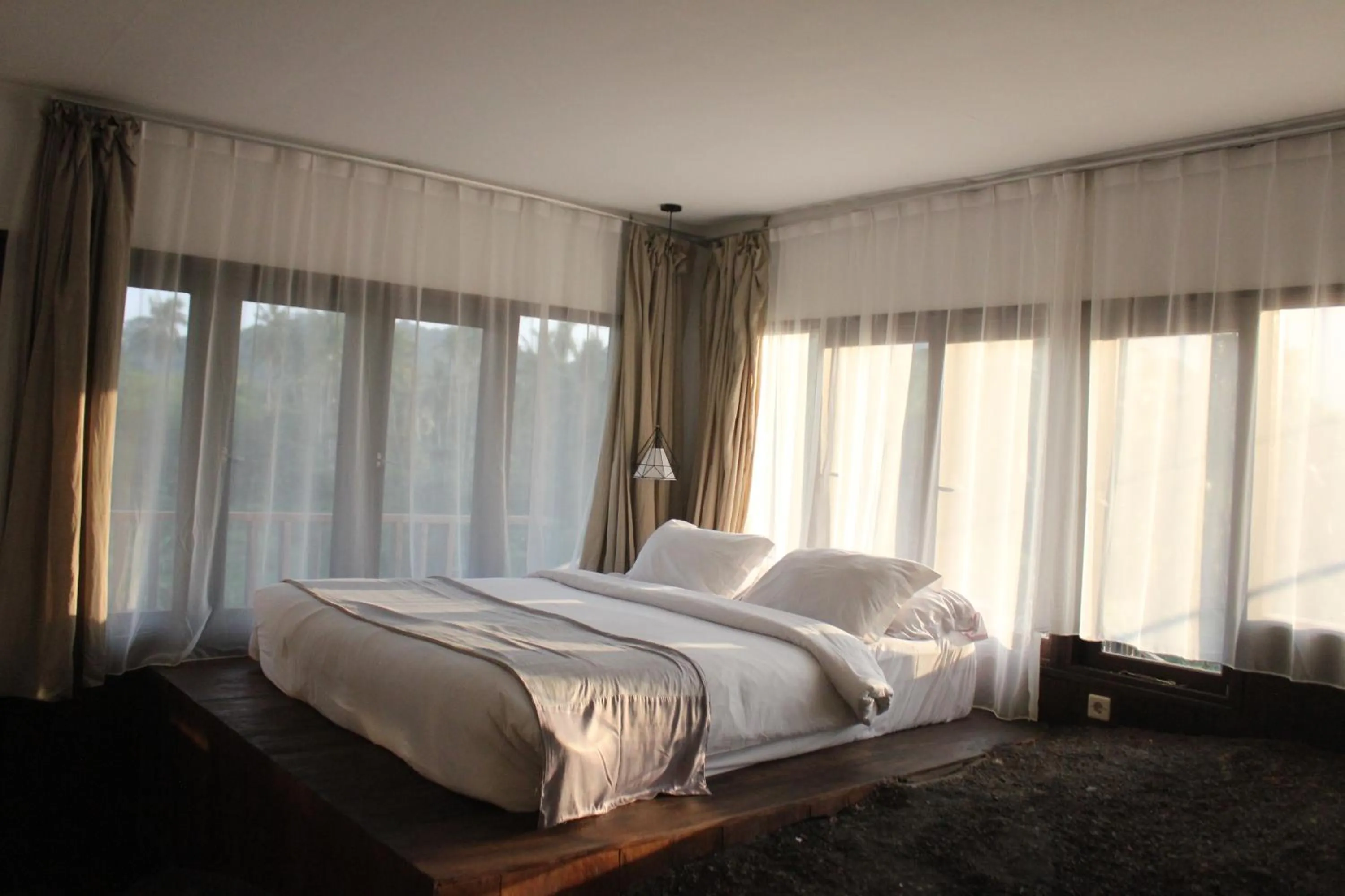 View (from property/room), Bed in Natuna Dive Resort