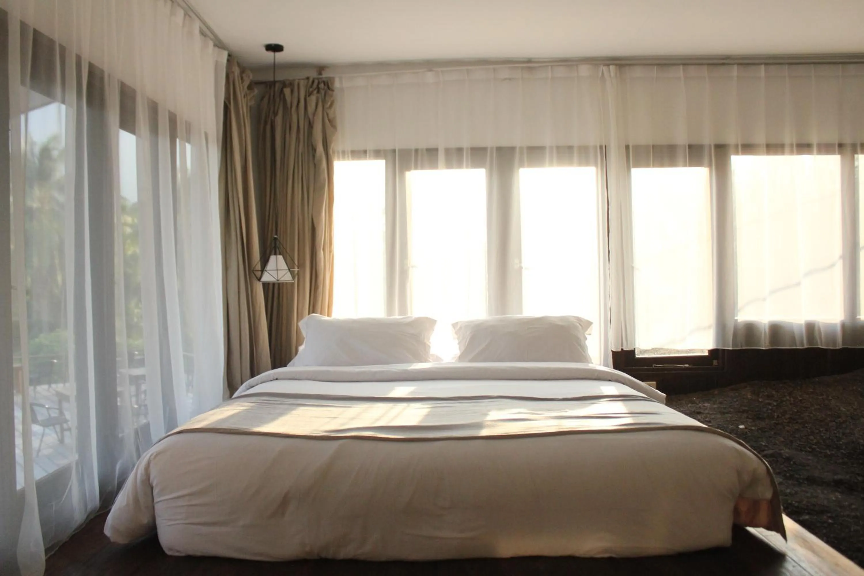 View (from property/room), Bed in Natuna Dive Resort