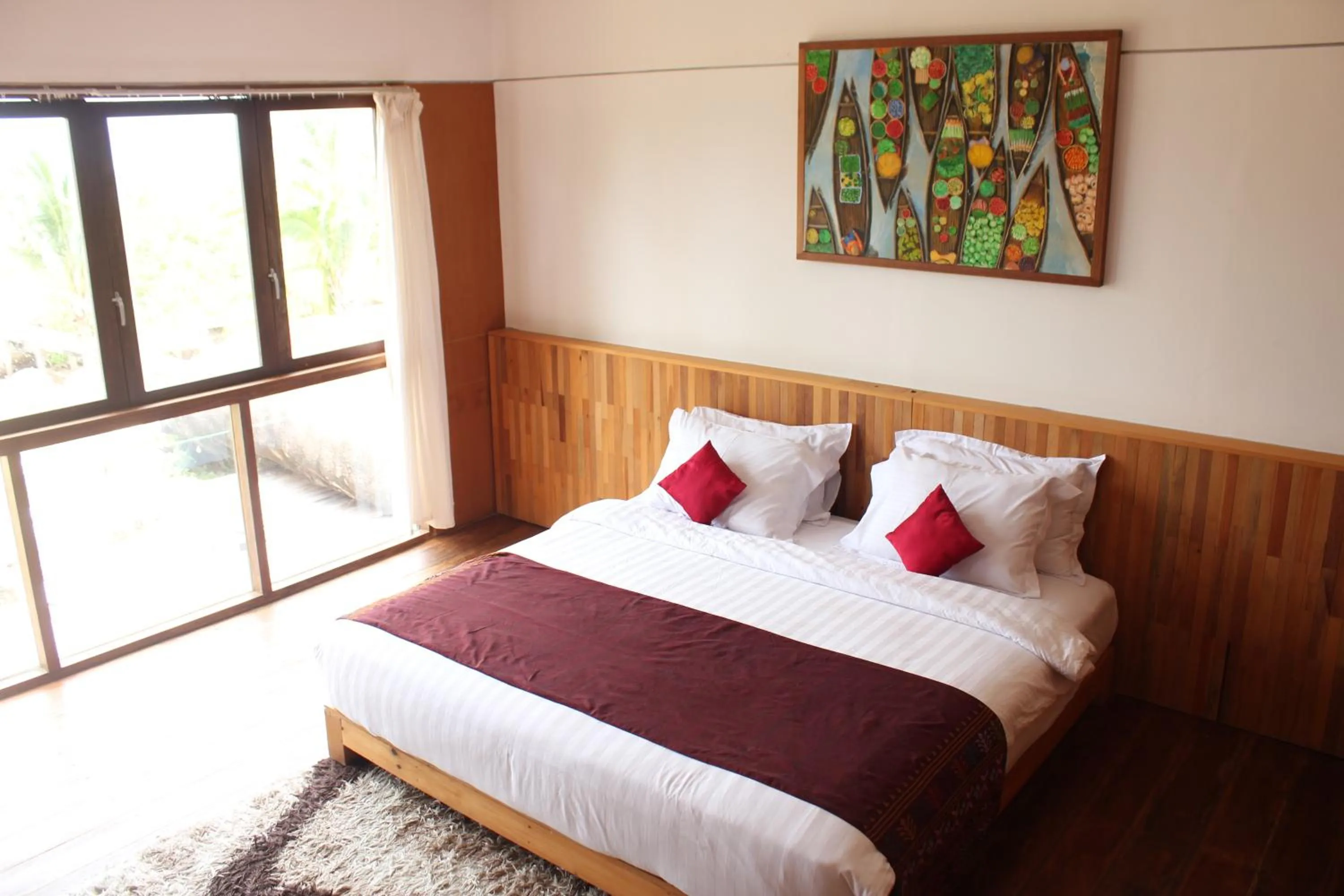 Bed in Natuna Dive Resort