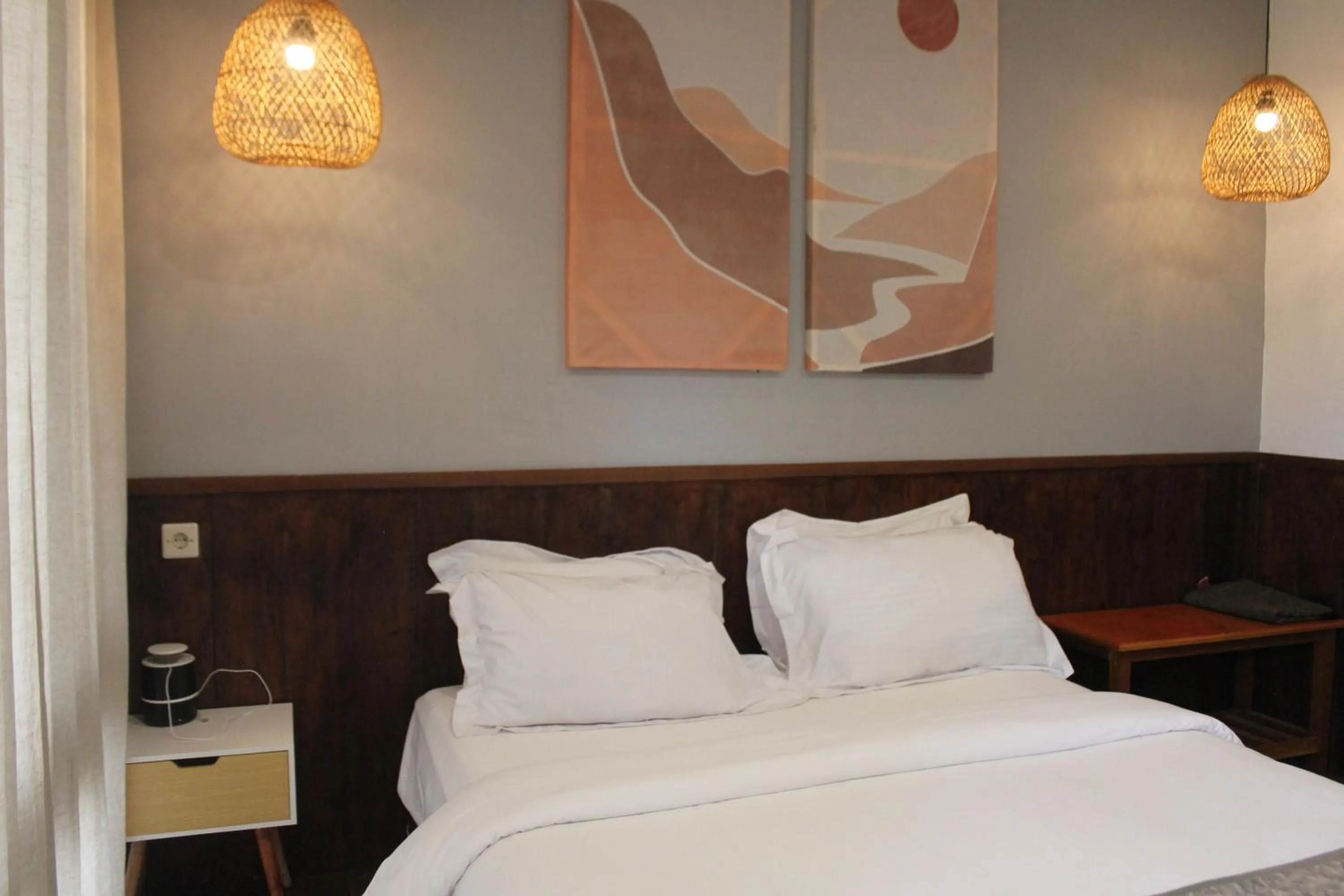 Bed in Natuna Dive Resort