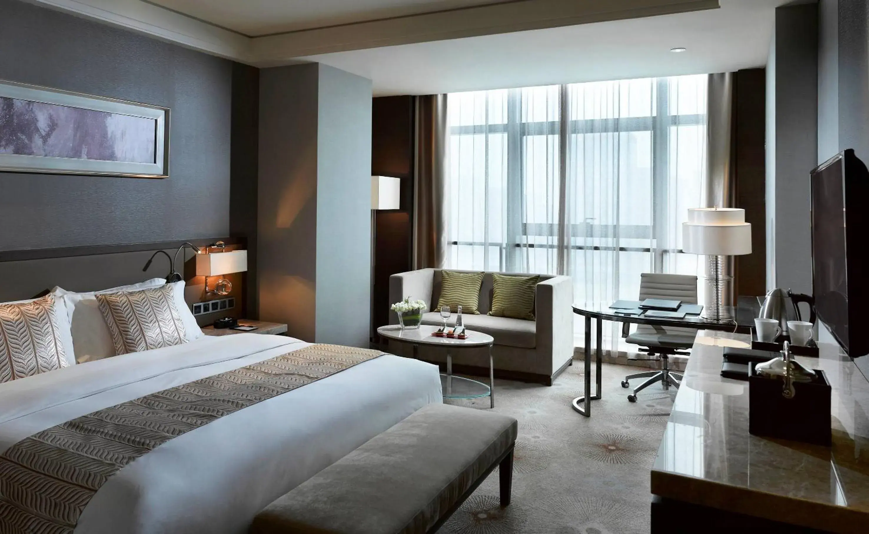 Bed in Meliá Jinan Bed in Meliá Jinan