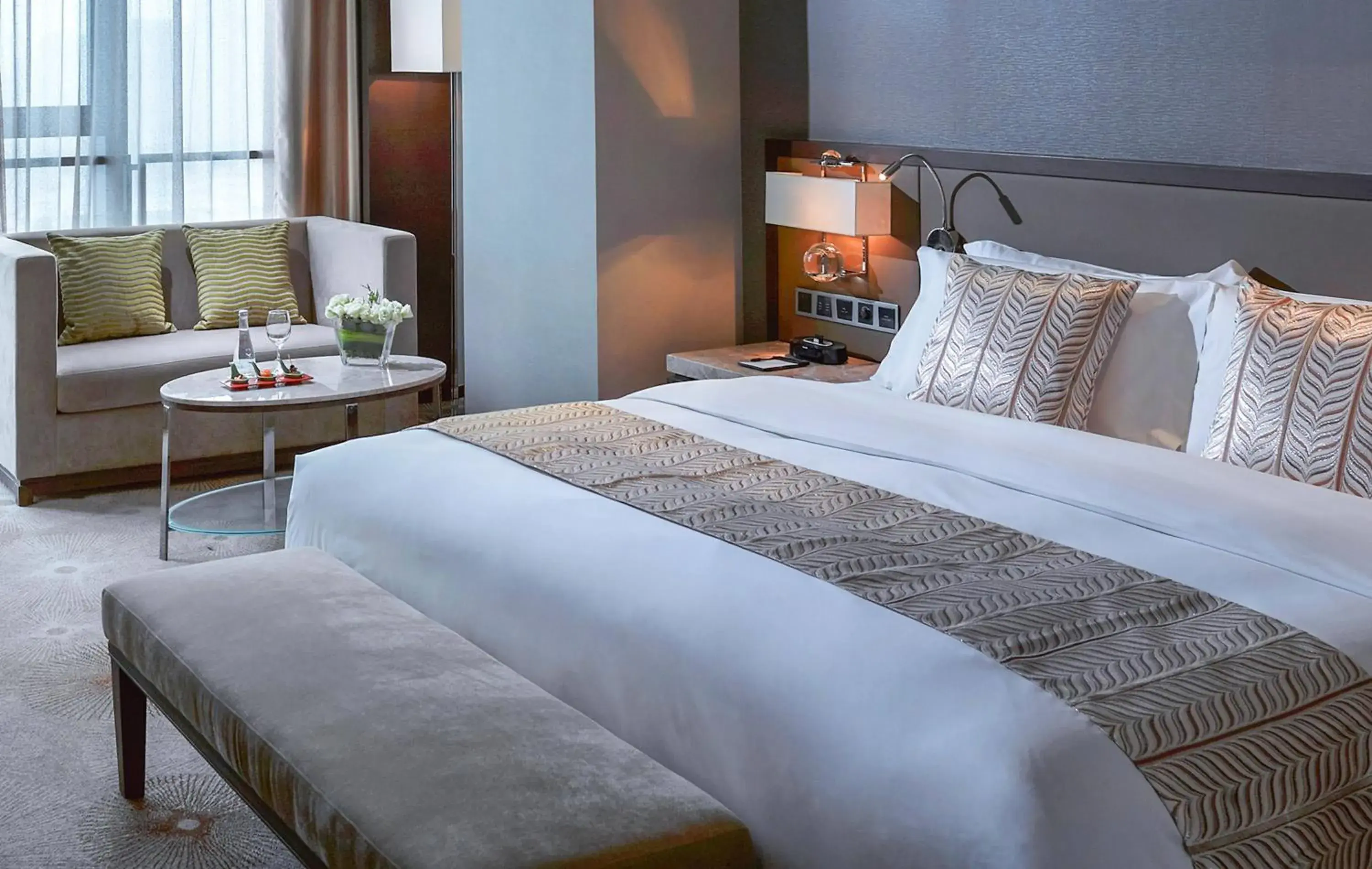 Bed in Meliá Jinan Bed in Meliá Jinan