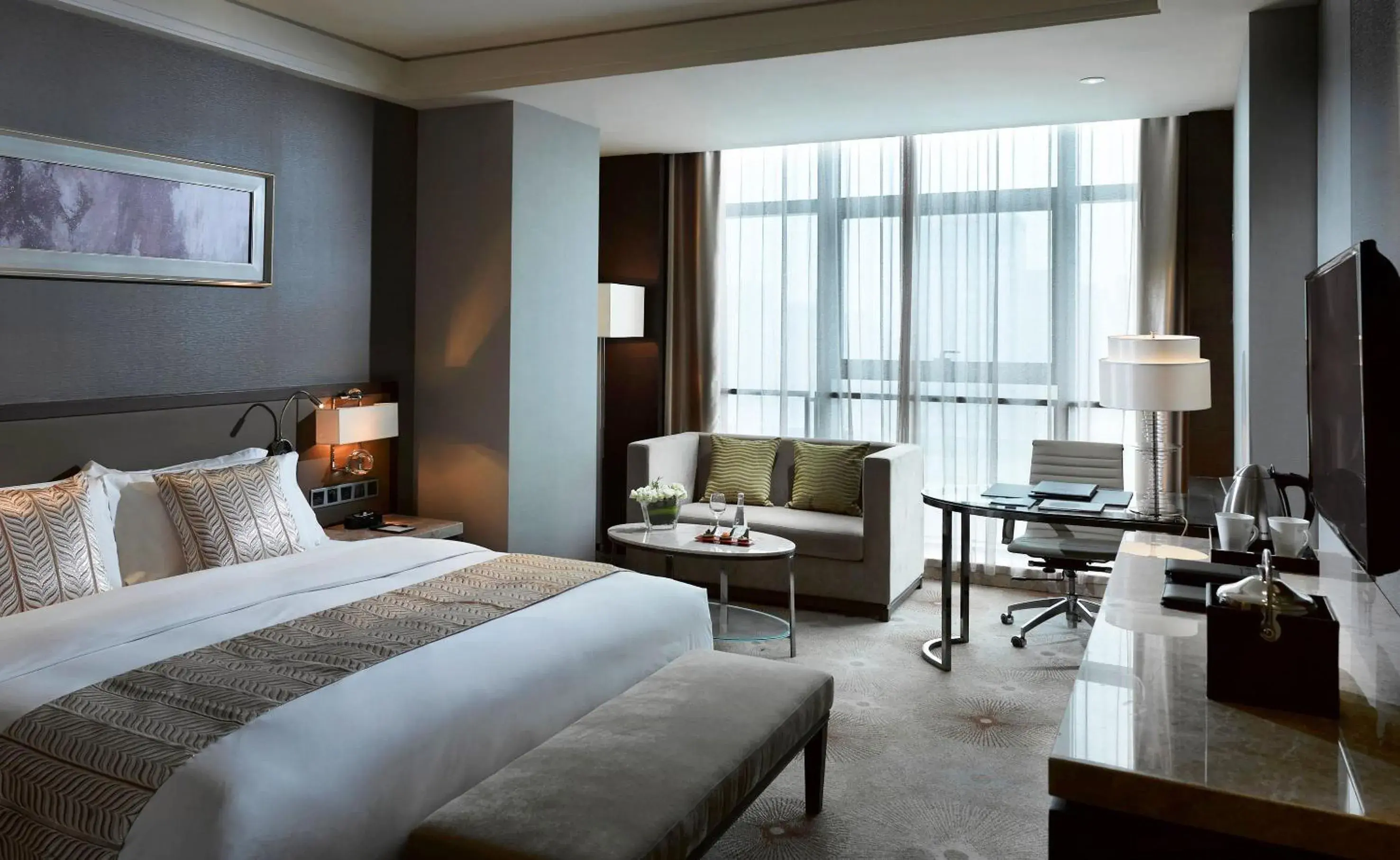 Bed in Meliá Jinan Bed in Meliá Jinan