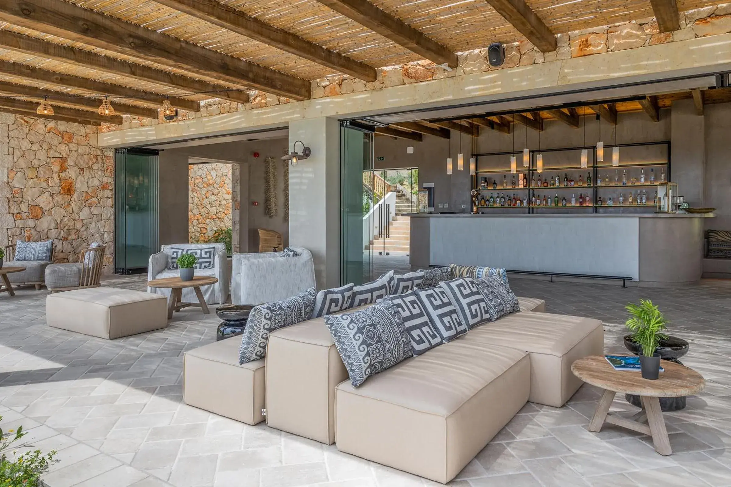 Lounge or bar in Eliamos Villas Hotel & Spa Lounge or bar in Eliamos Villas Hotel & Spa