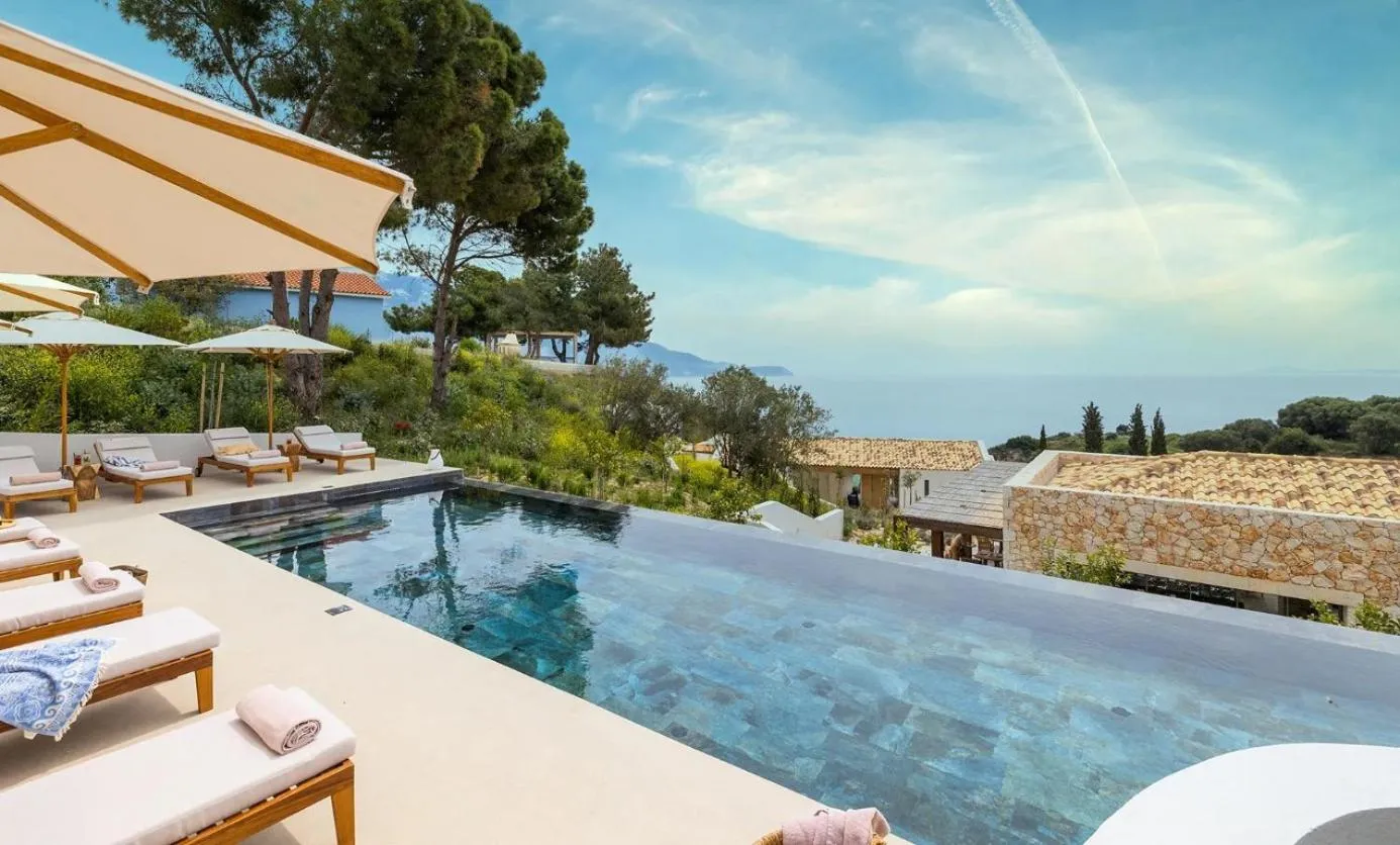 Pool view in Eliamos Villas Hotel & Spa