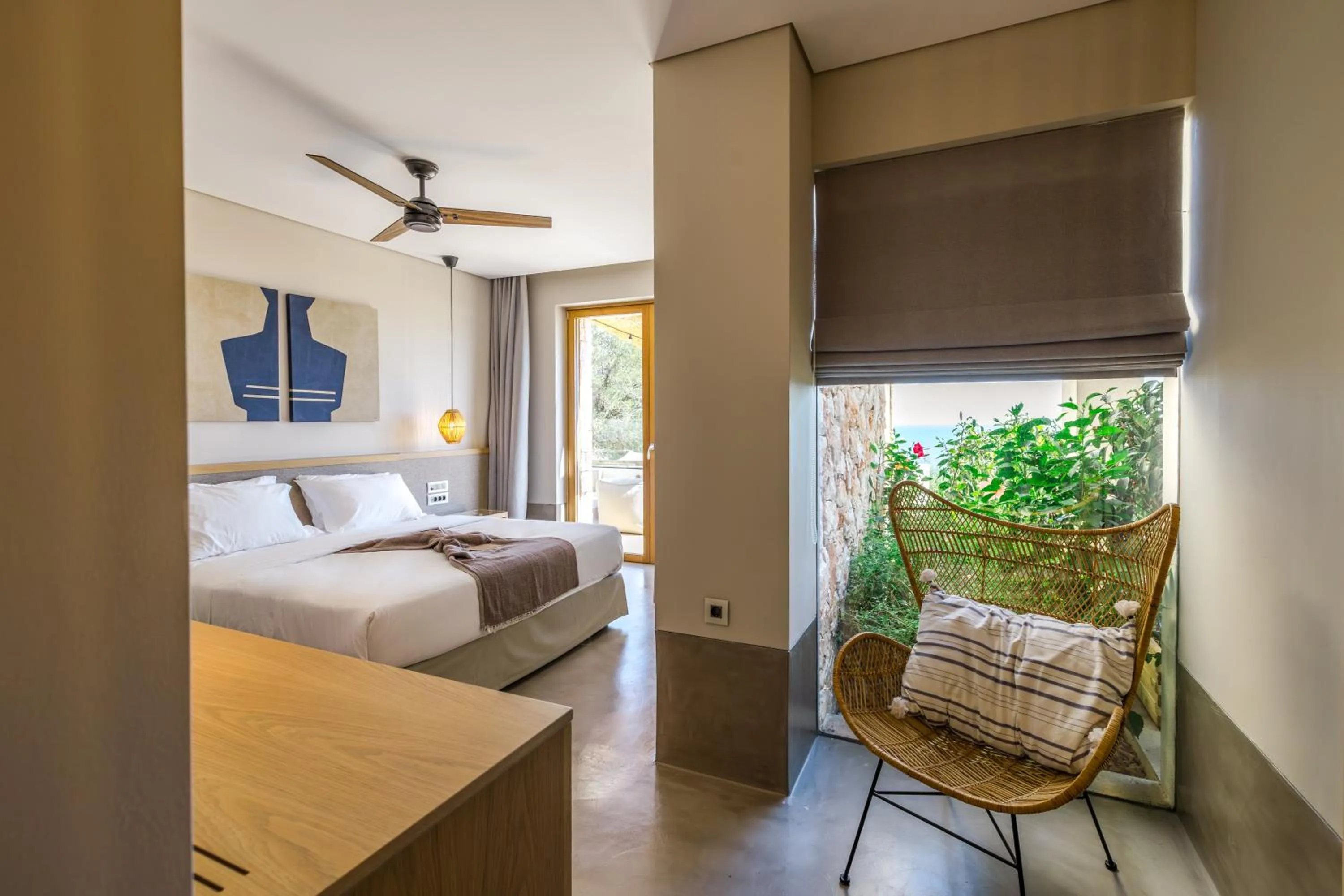 Bedroom, Bed in Eliamos Villas Hotel & Spa