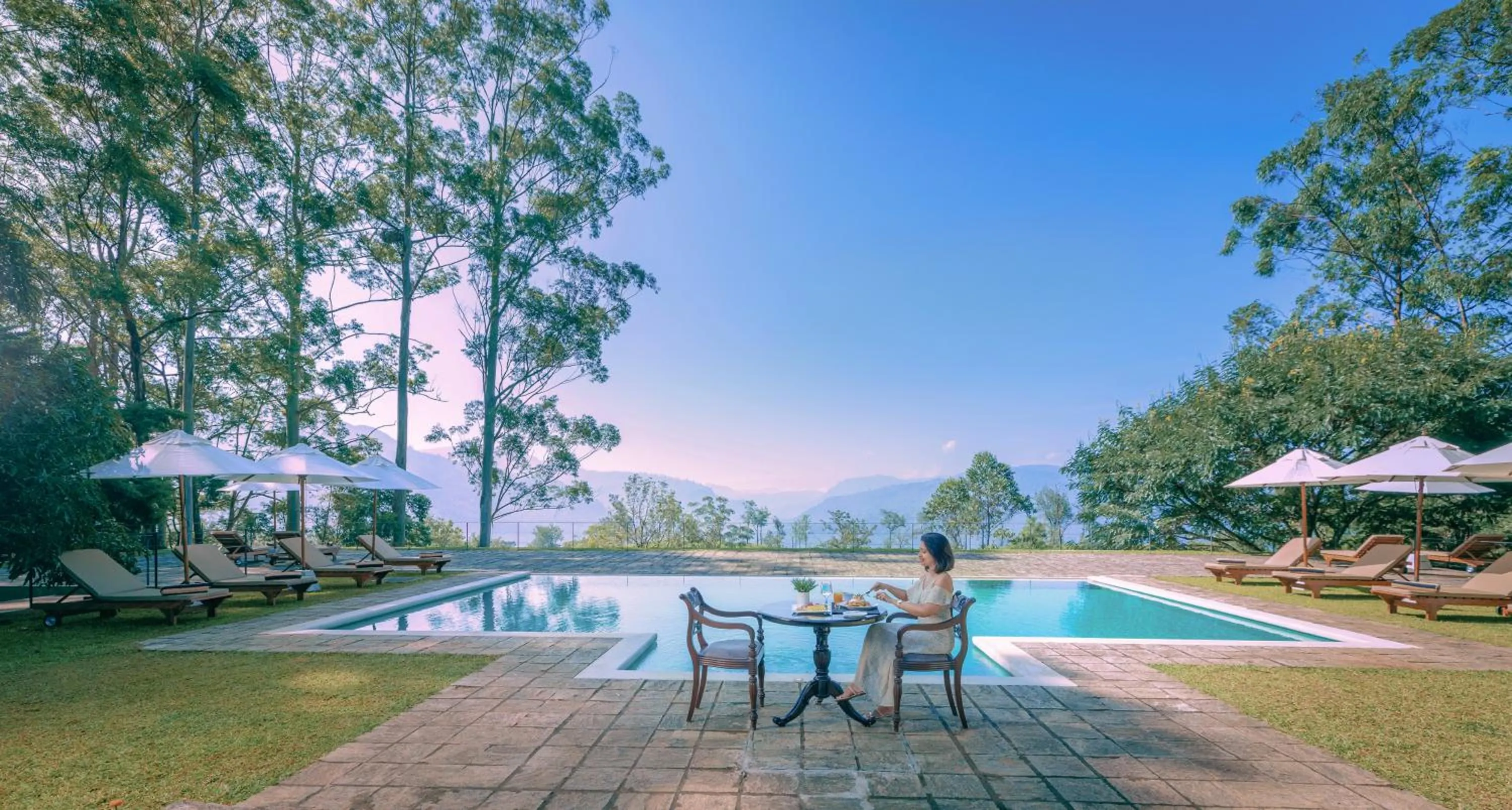 Swimming pool in The Lavender House by Reveal