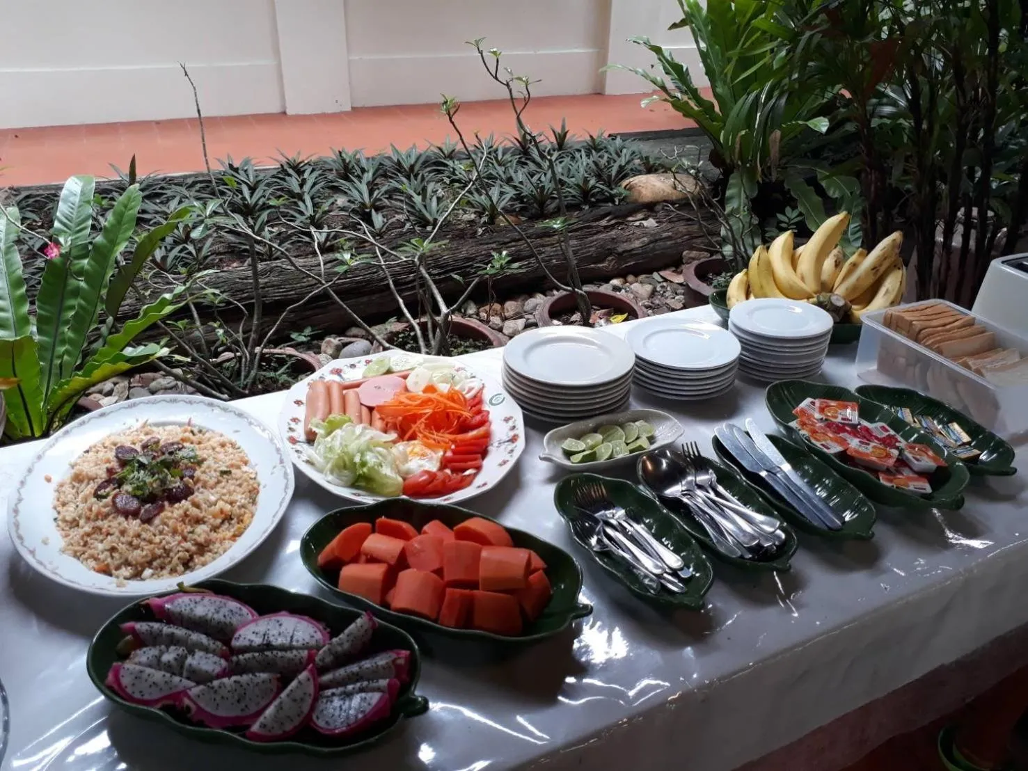 Buffet breakfast in Khum Khun Wang Resort
