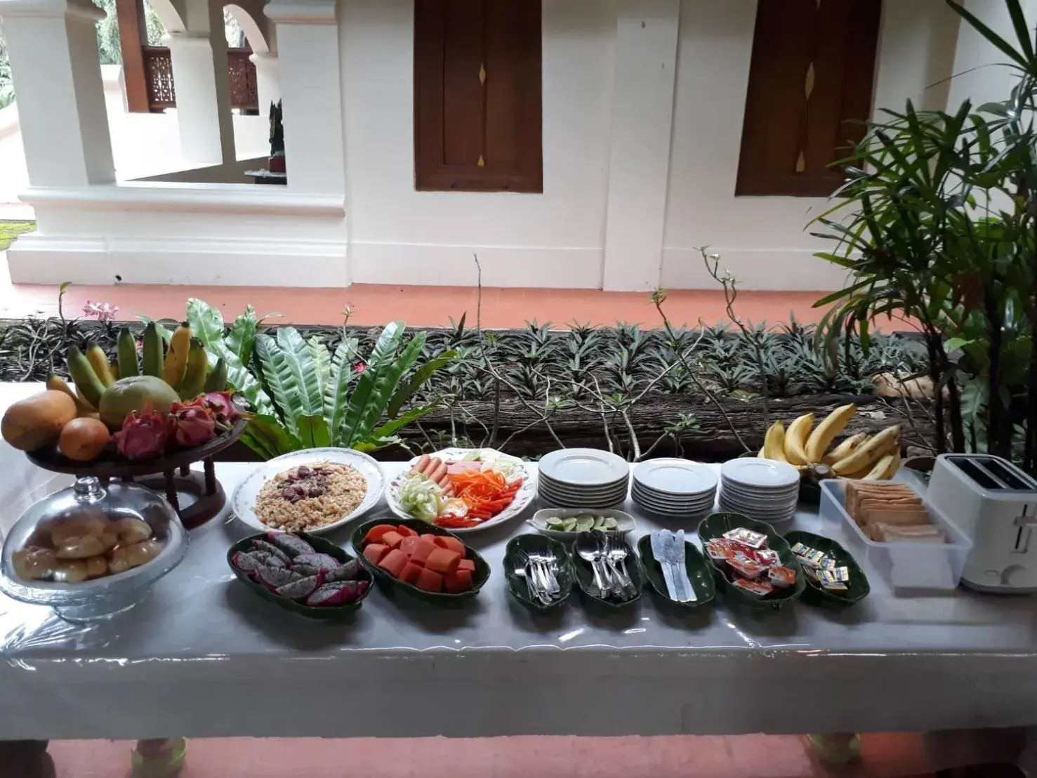 Buffet breakfast in Khum Khun Wang Resort Buffet breakfast in Khum Khun Wang Resort