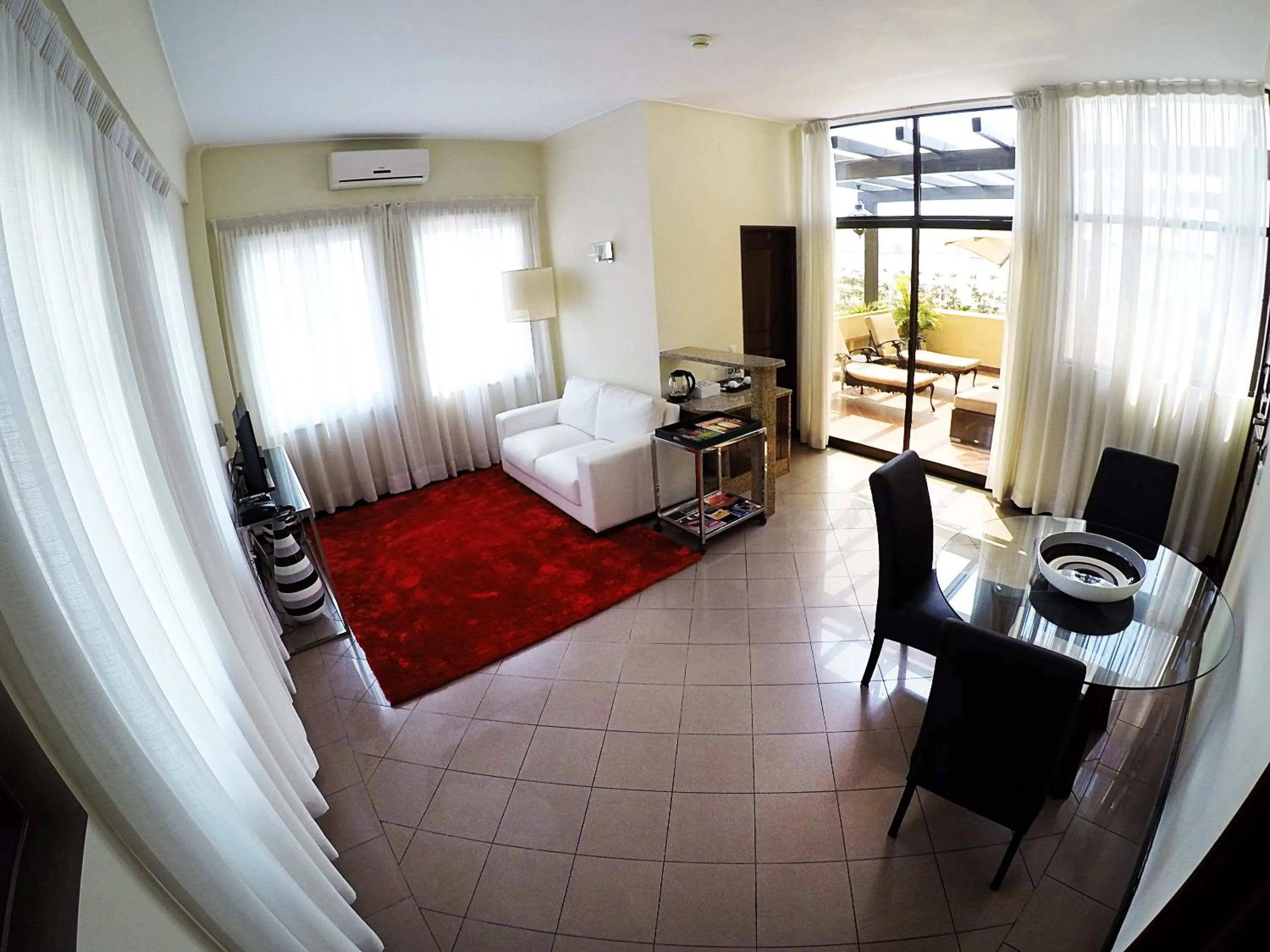 Seating area in Hotel Continental Luanda