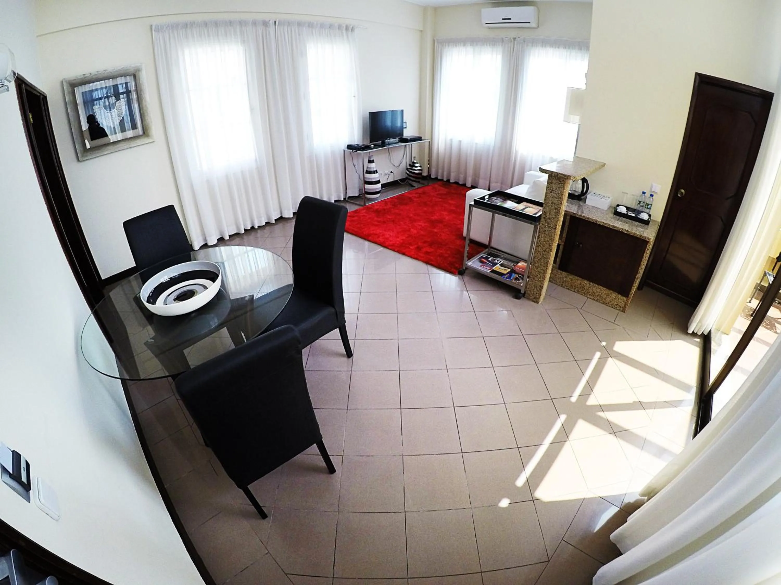 Seating area in Hotel Continental Luanda