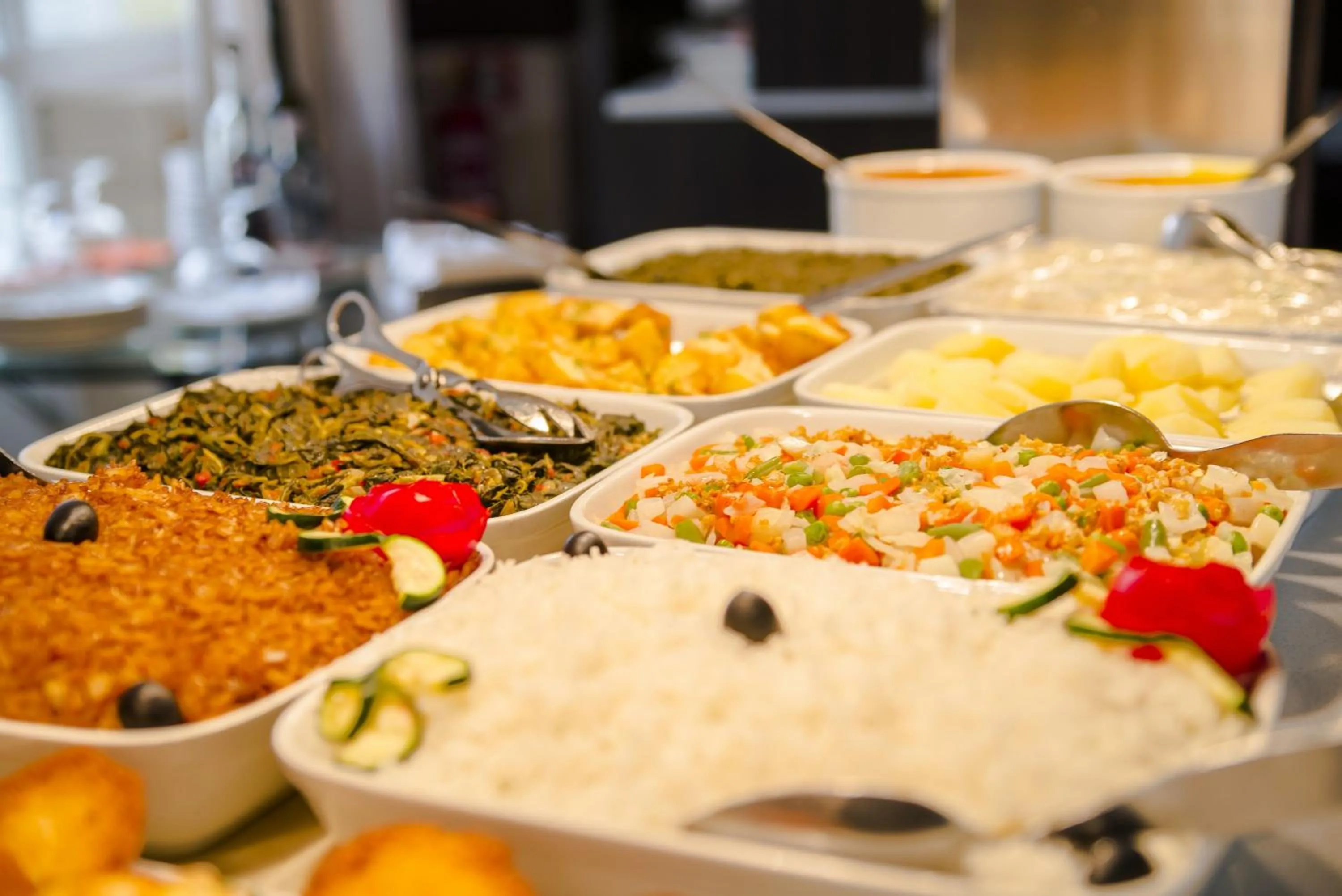 Food and drinks in Hotel Continental Luanda