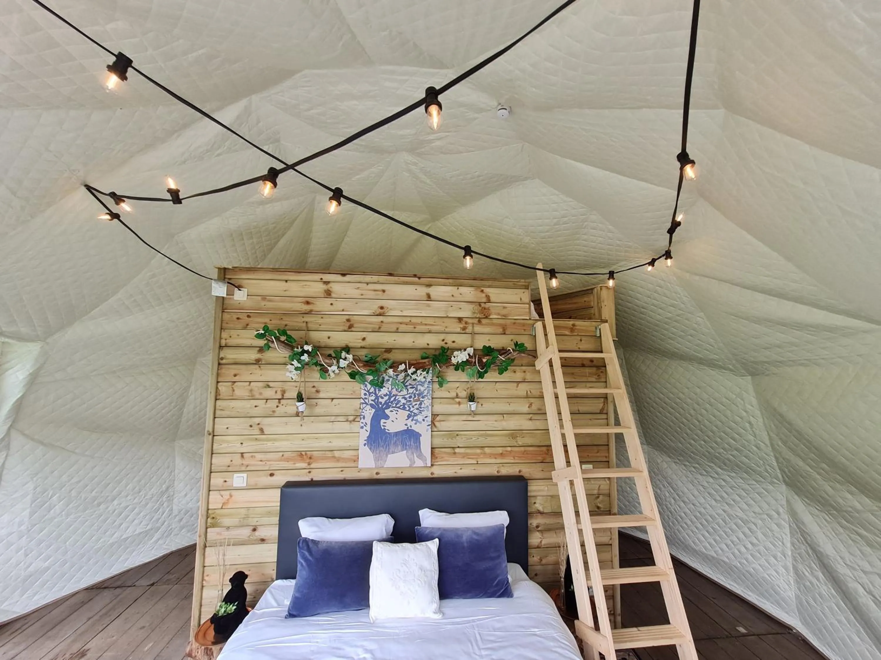 Bed in Parkhoeve Glamping