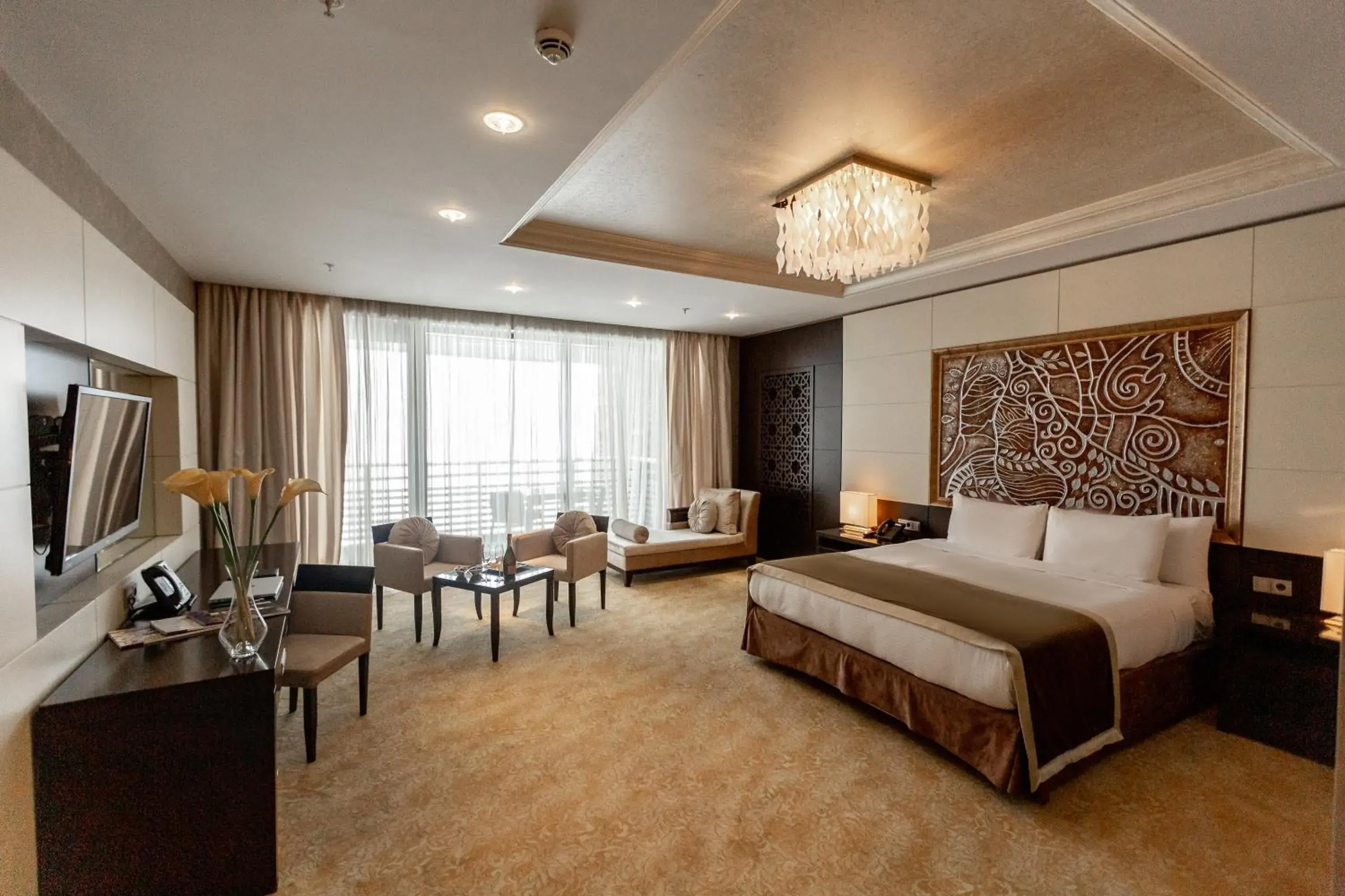 Bed in Shahdag Hotel & Spa Bed in Shahdag Hotel & Spa