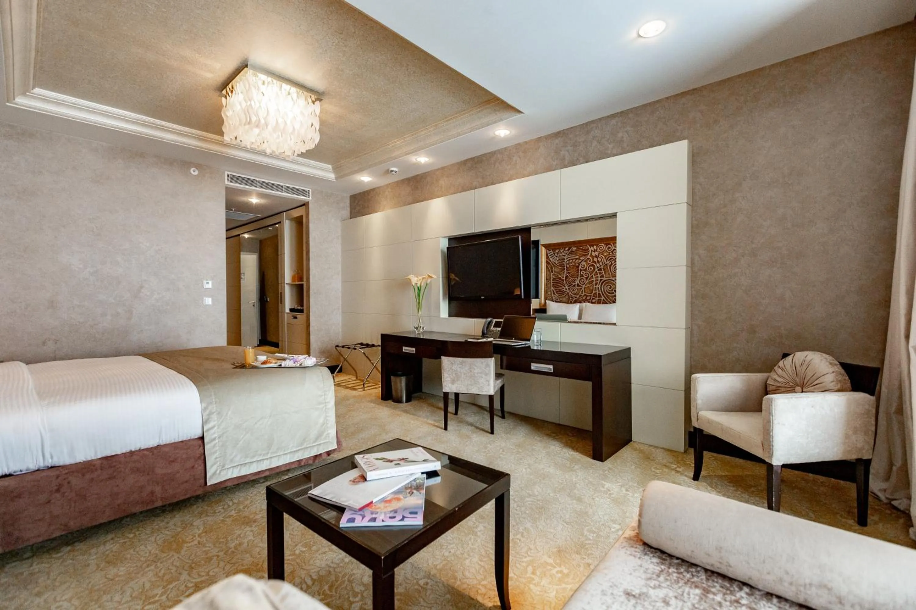 Bed in Shahdag Hotel & Spa