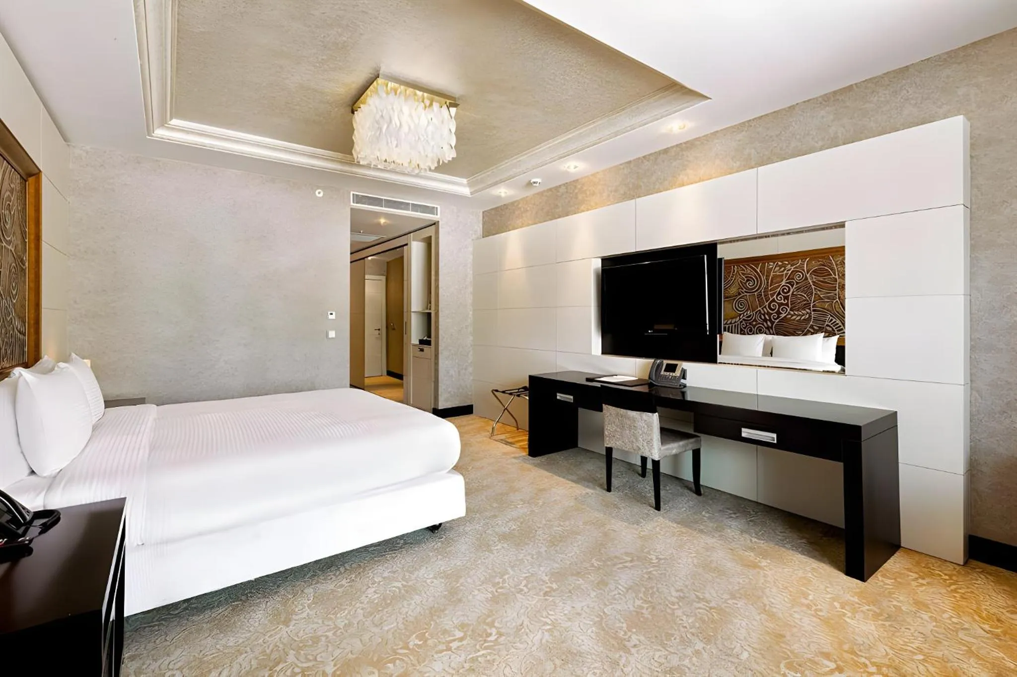 Bed in Shahdag Hotel & Spa