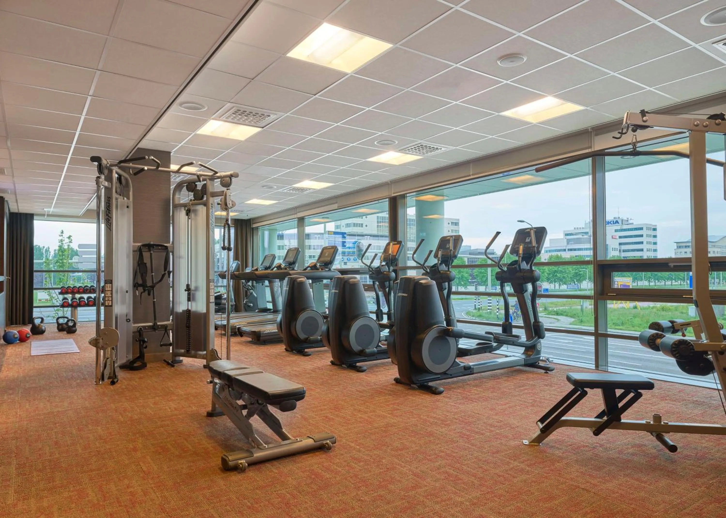 Fitness centre/facilities in Hyatt Place Amsterdam Airport
