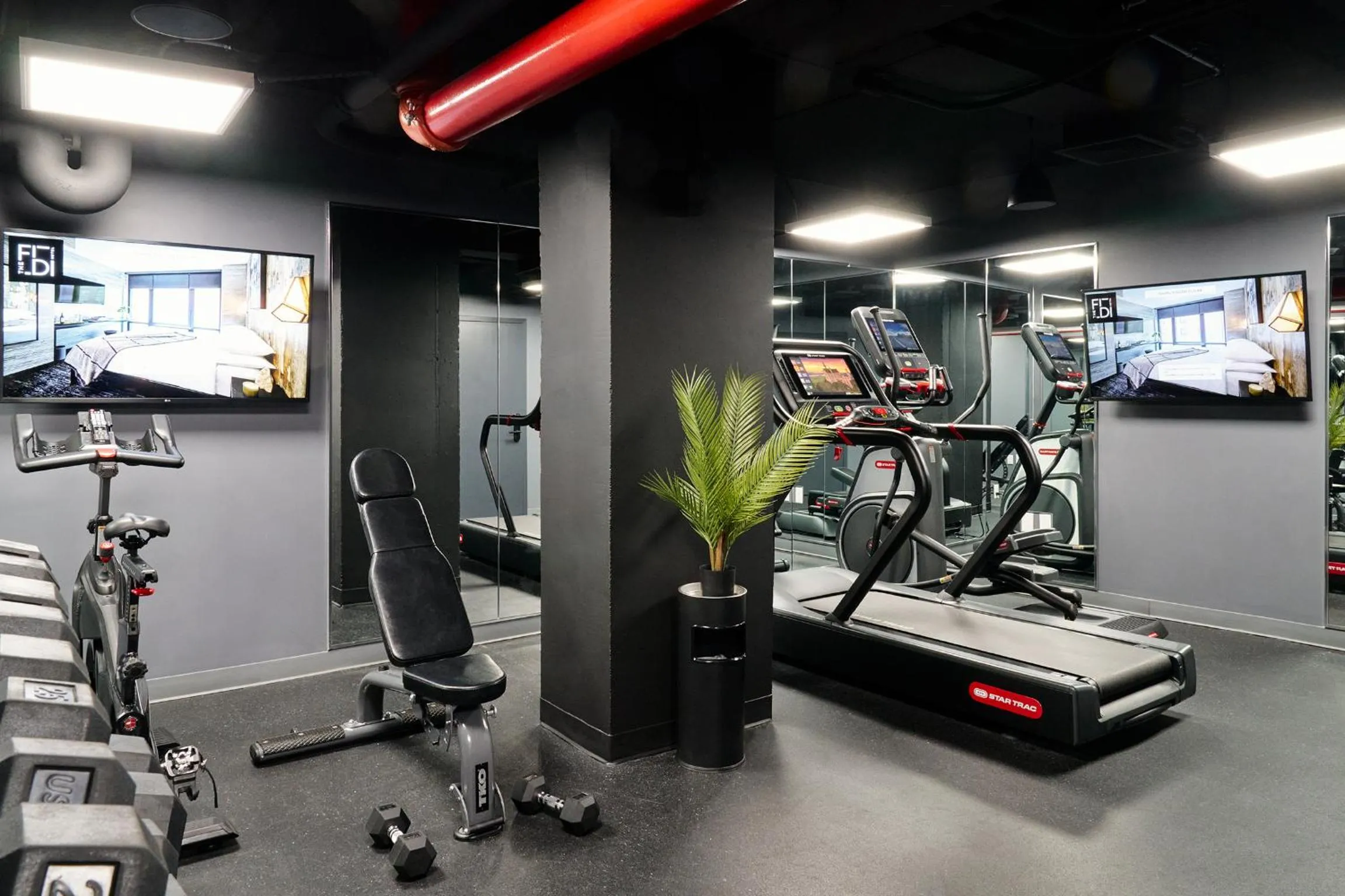 Fitness centre/facilities in The FIDI Hotel