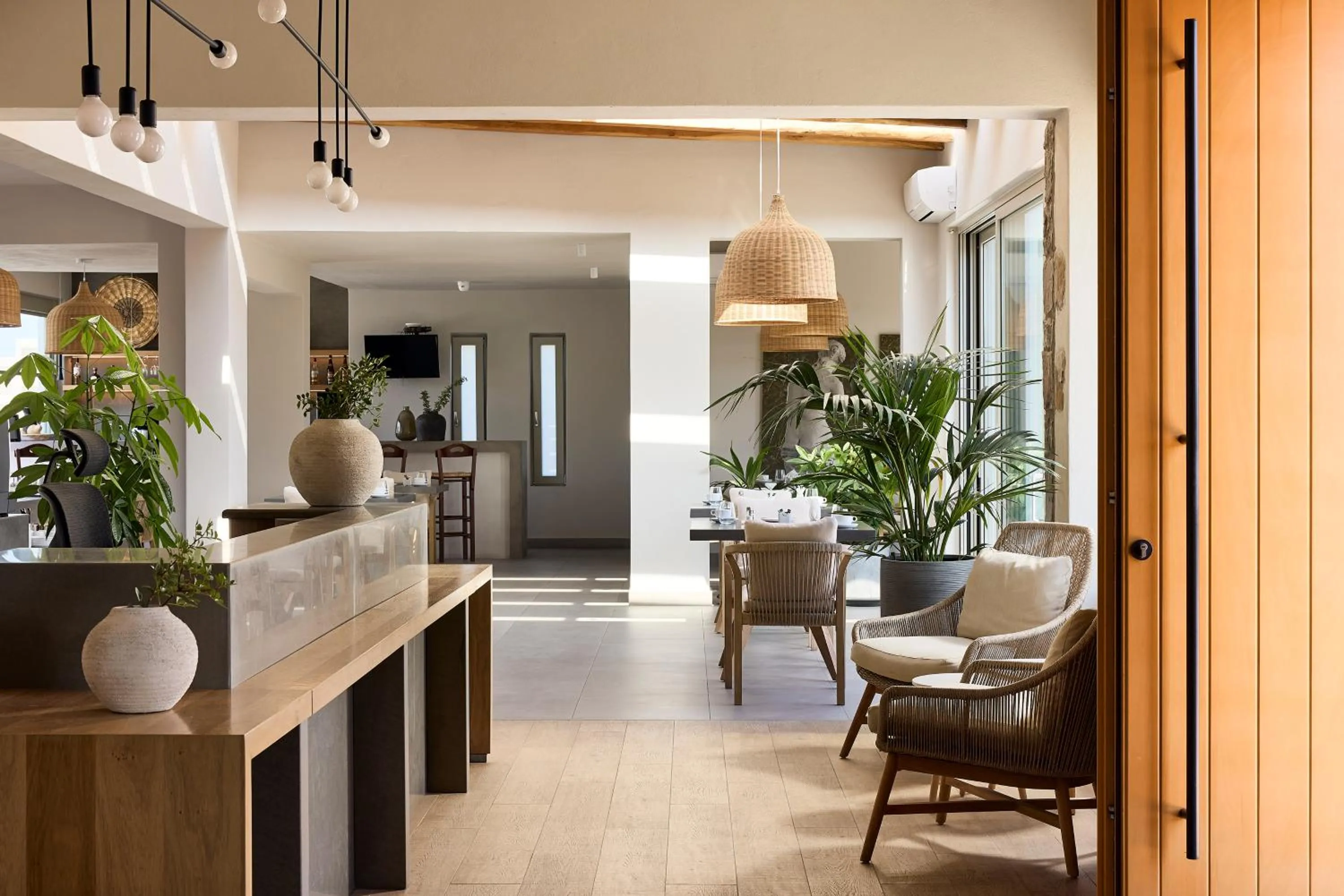 Seating area in Hotel Milos Sea Resort