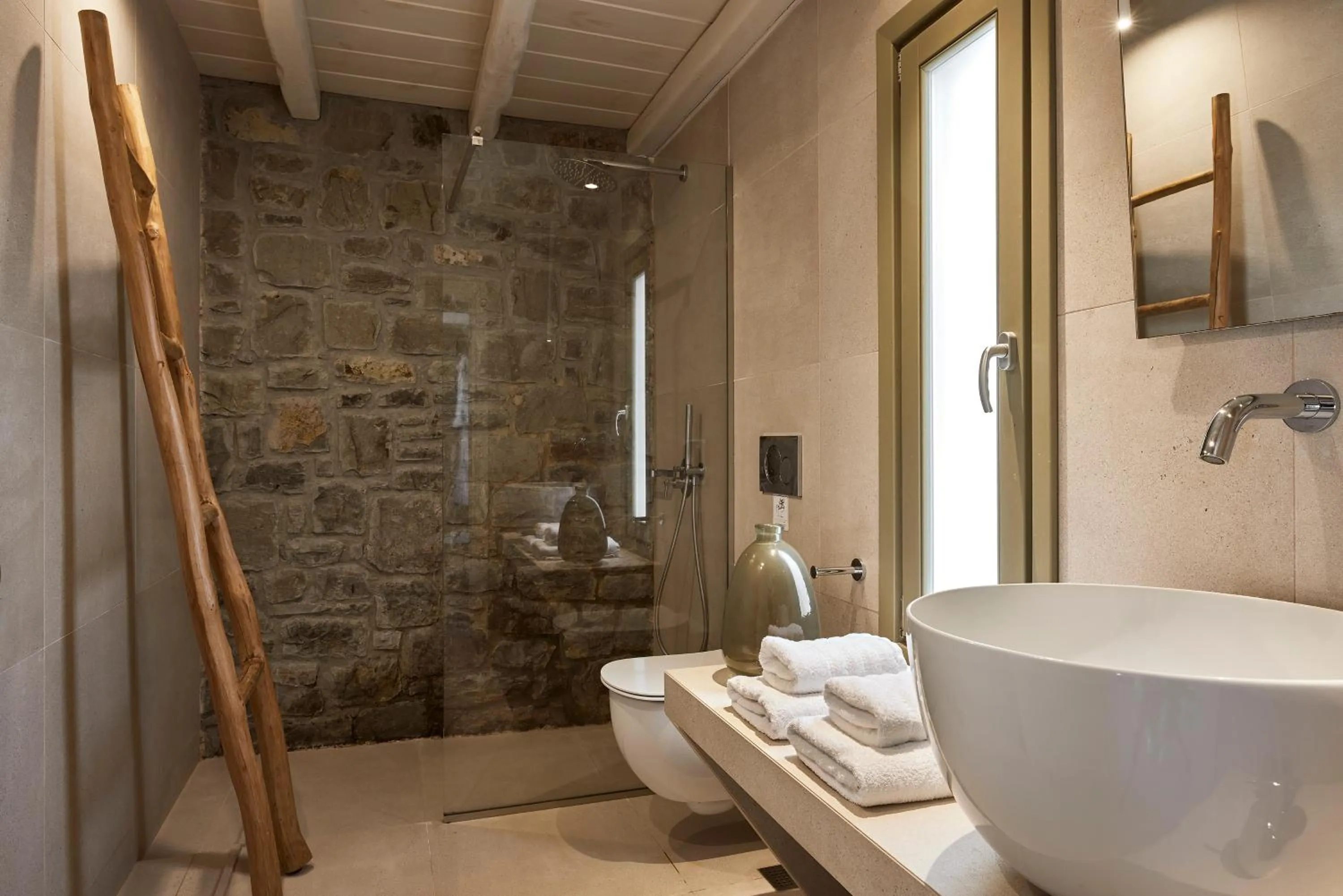 Toilet in Hotel Milos Sea Resort