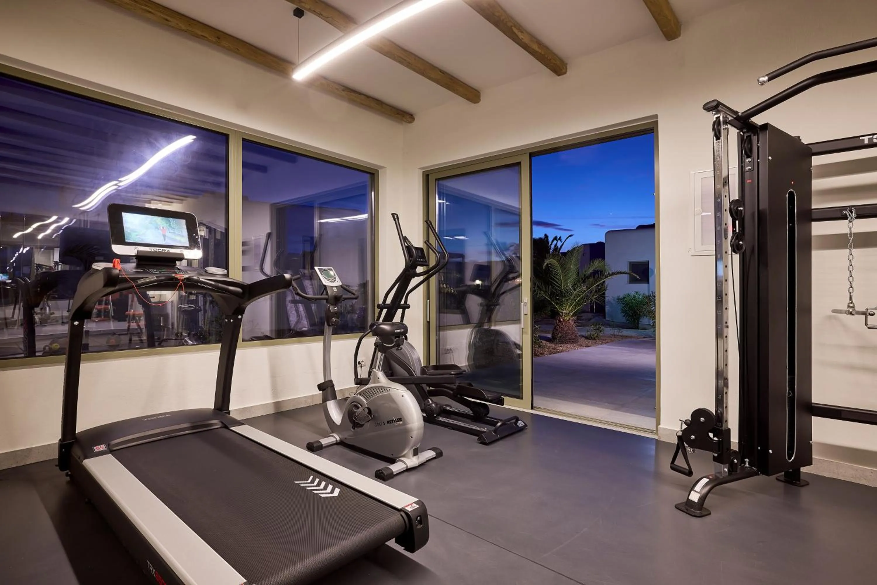 Fitness centre/facilities in Hotel Milos Sea Resort