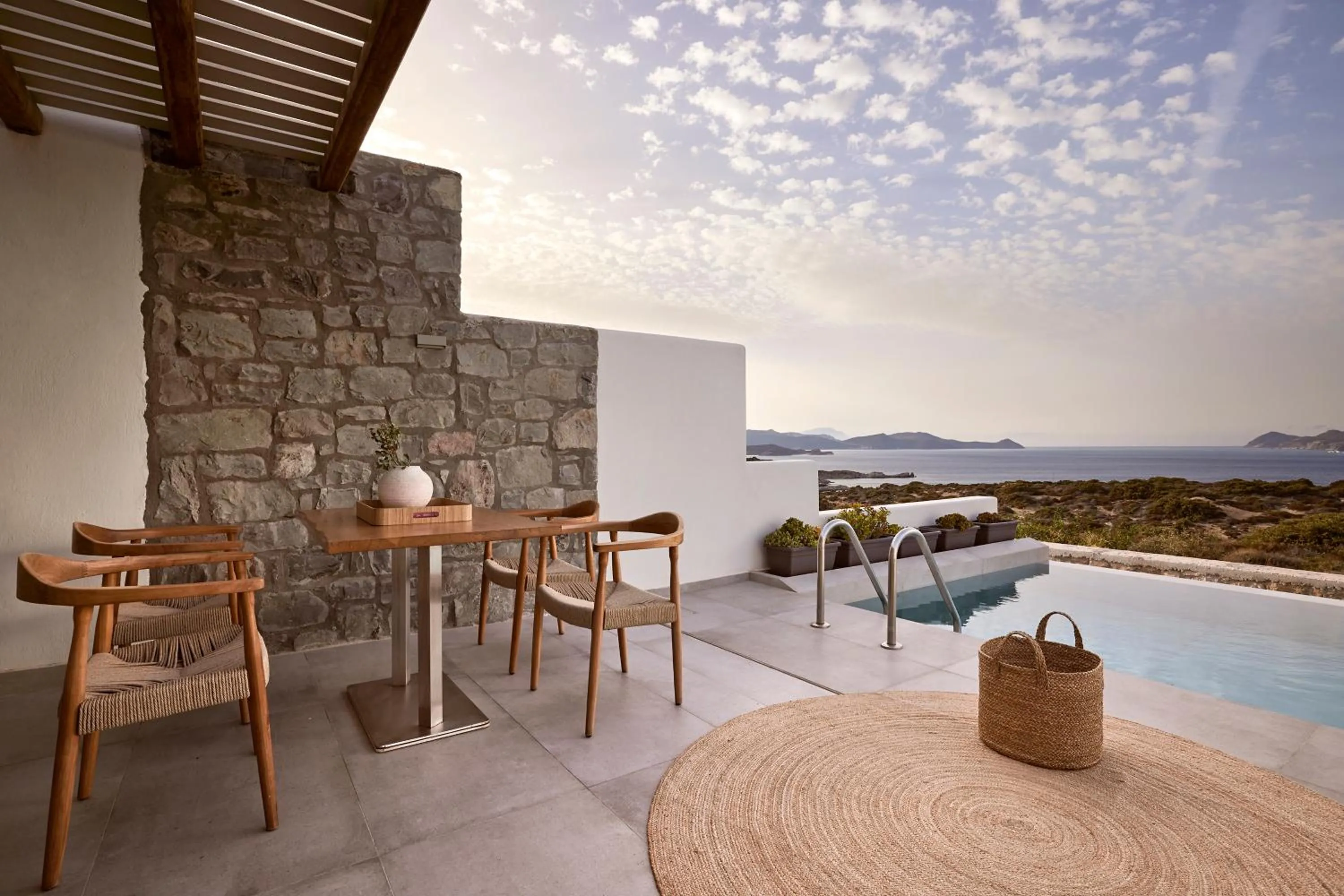 Balcony/Terrace in Hotel Milos Sea Resort