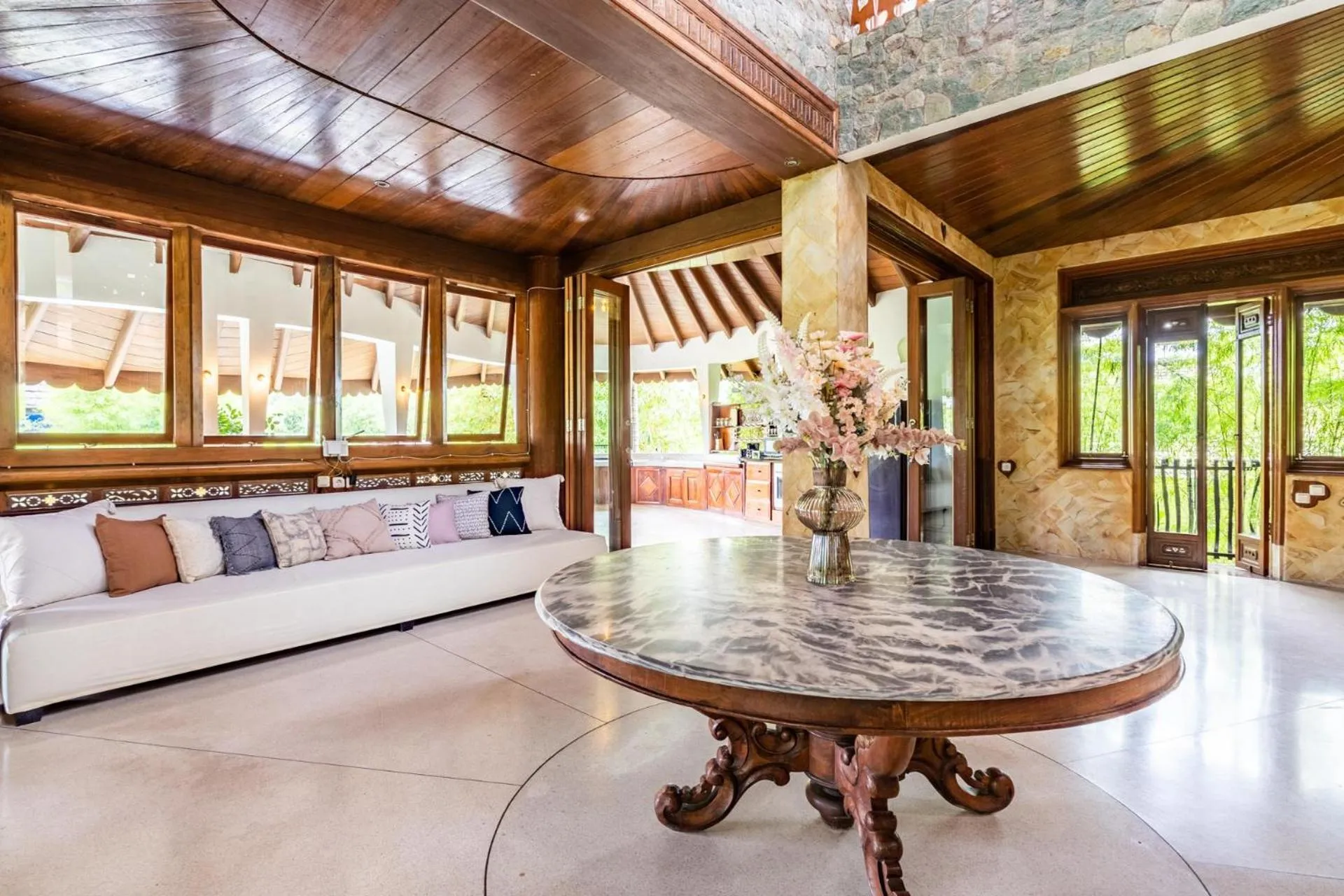 Living room in Villa Canggu Hearts