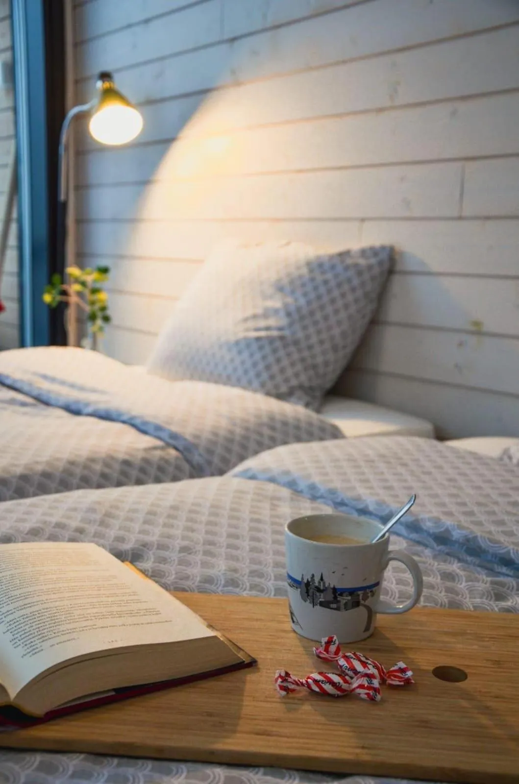 Bed in Willa Rauha G, minikoti rauhallisella sijainnilla, ei saunaa