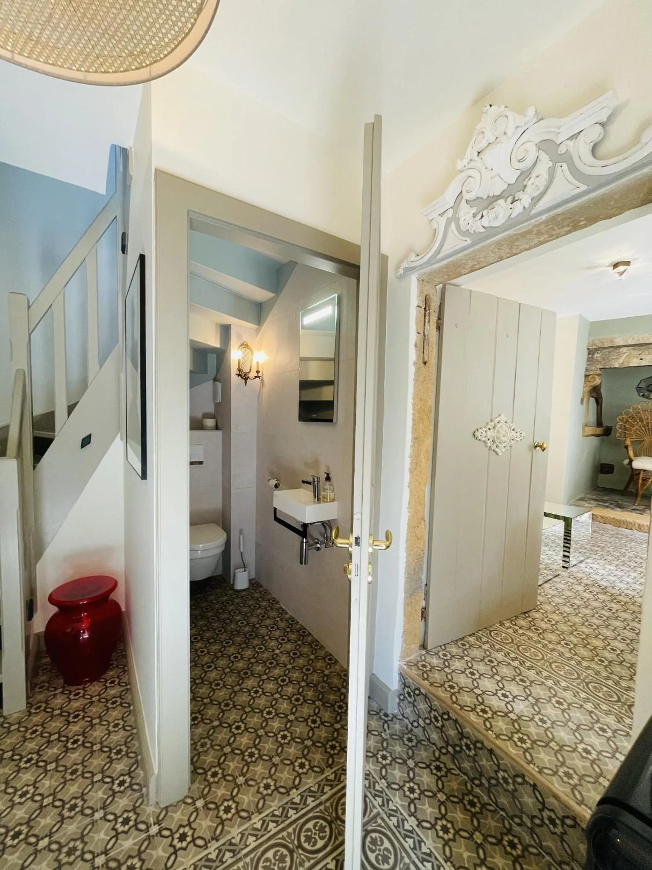 Lobby or reception, Bed in La Maison Ruffinoise