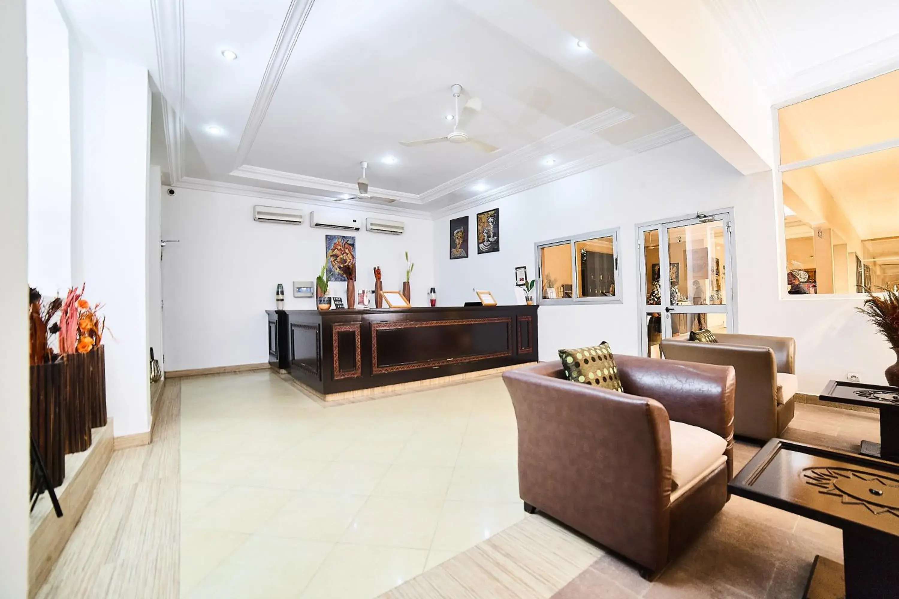 Lobby or reception in Dunia Hotel Bamako Centre Lobby or reception in Dunia Hotel Bamako Centre