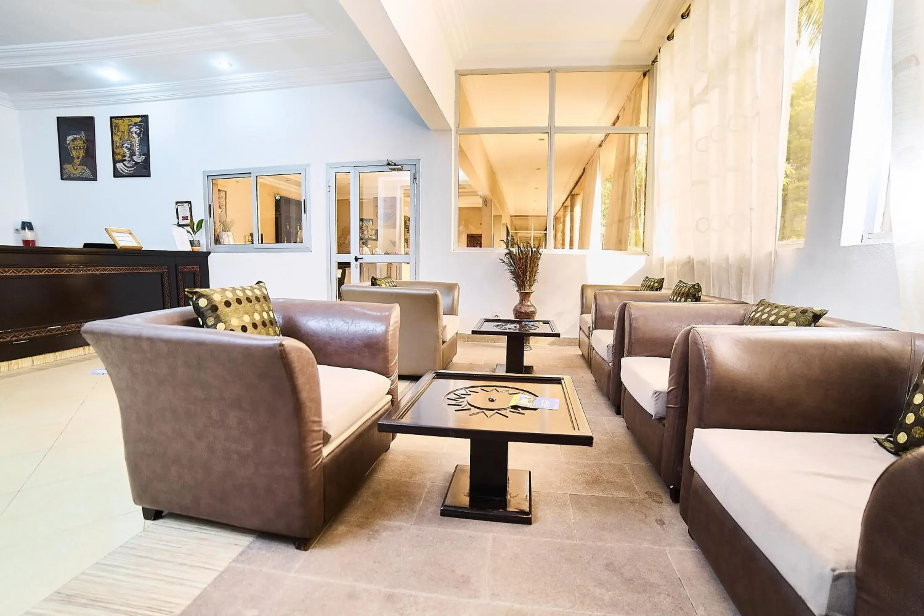 Lobby or reception in Dunia Hotel Bamako Centre Lobby or reception in Dunia Hotel Bamako Centre